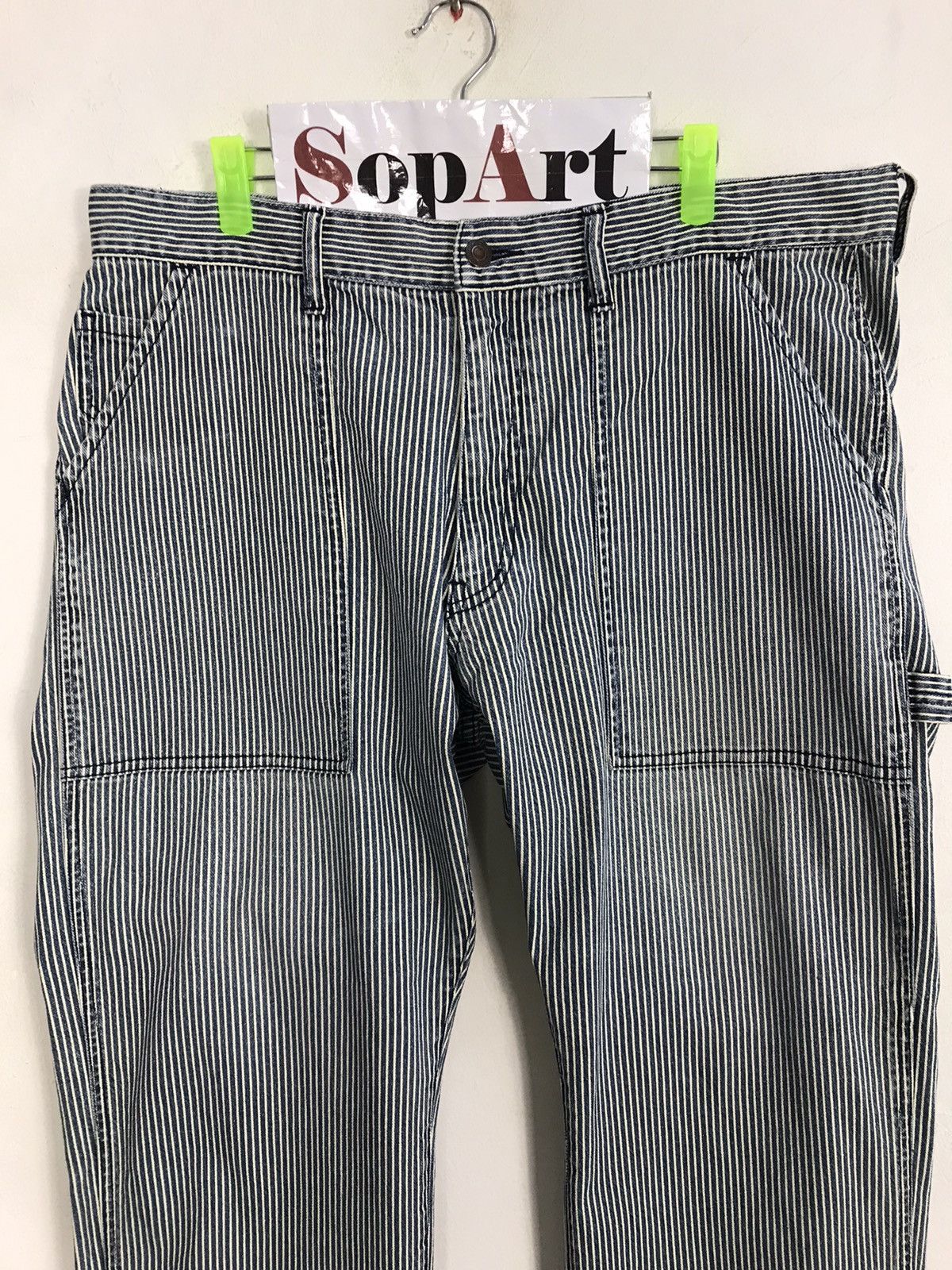 Japanese Brand × Vintage Vintage B.C Factory Bush Pant Design Striped Size US 36 / EU 52 - 3 Thumbnail
