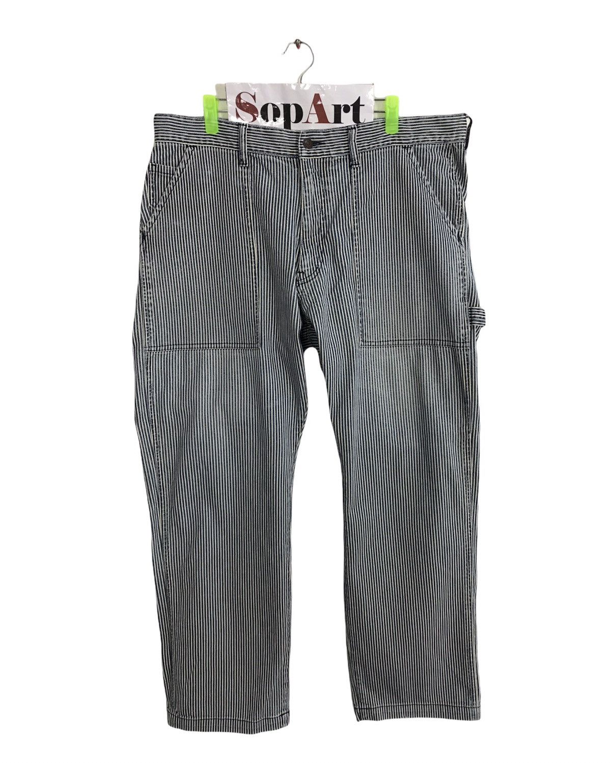 Japanese Brand × Vintage Vintage B.C Factory Bush Pant Design Striped Size US 36 / EU 52 - 1 Thumbnail