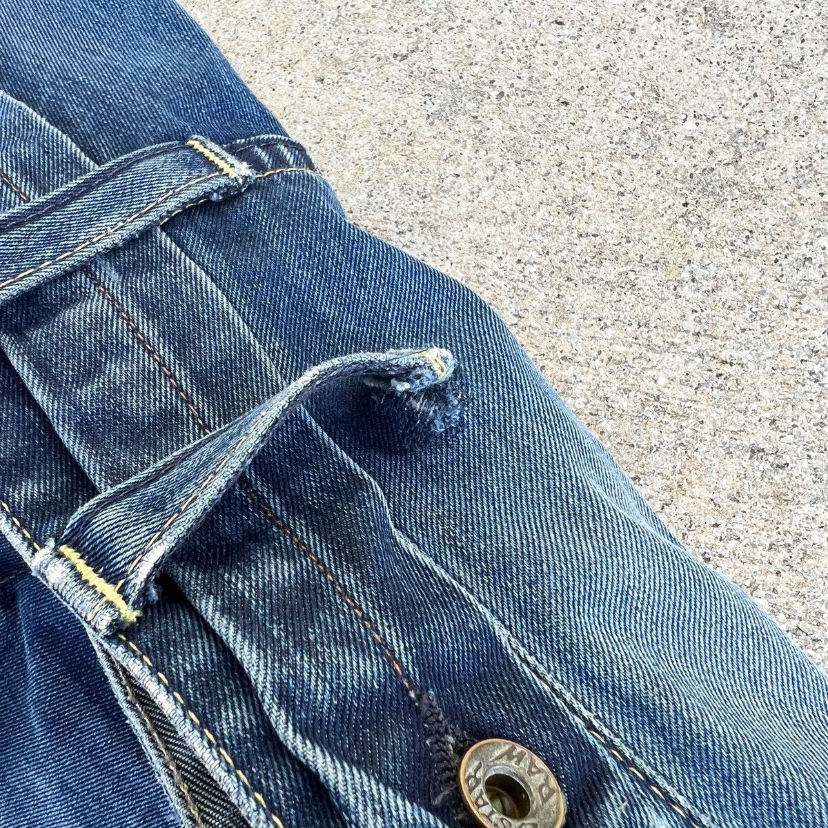 G-Star GStar Distressed Denim Jeans Button Back 35 x 32 Size US 35 - 9 Thumbnail