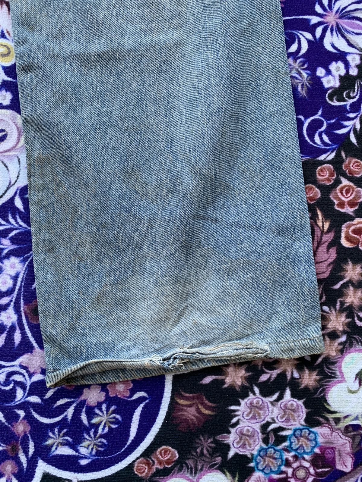 Other Vintage Wrangler Selvedge Distressed Denim Size US 34 / EU 50 - 9 Thumbnail