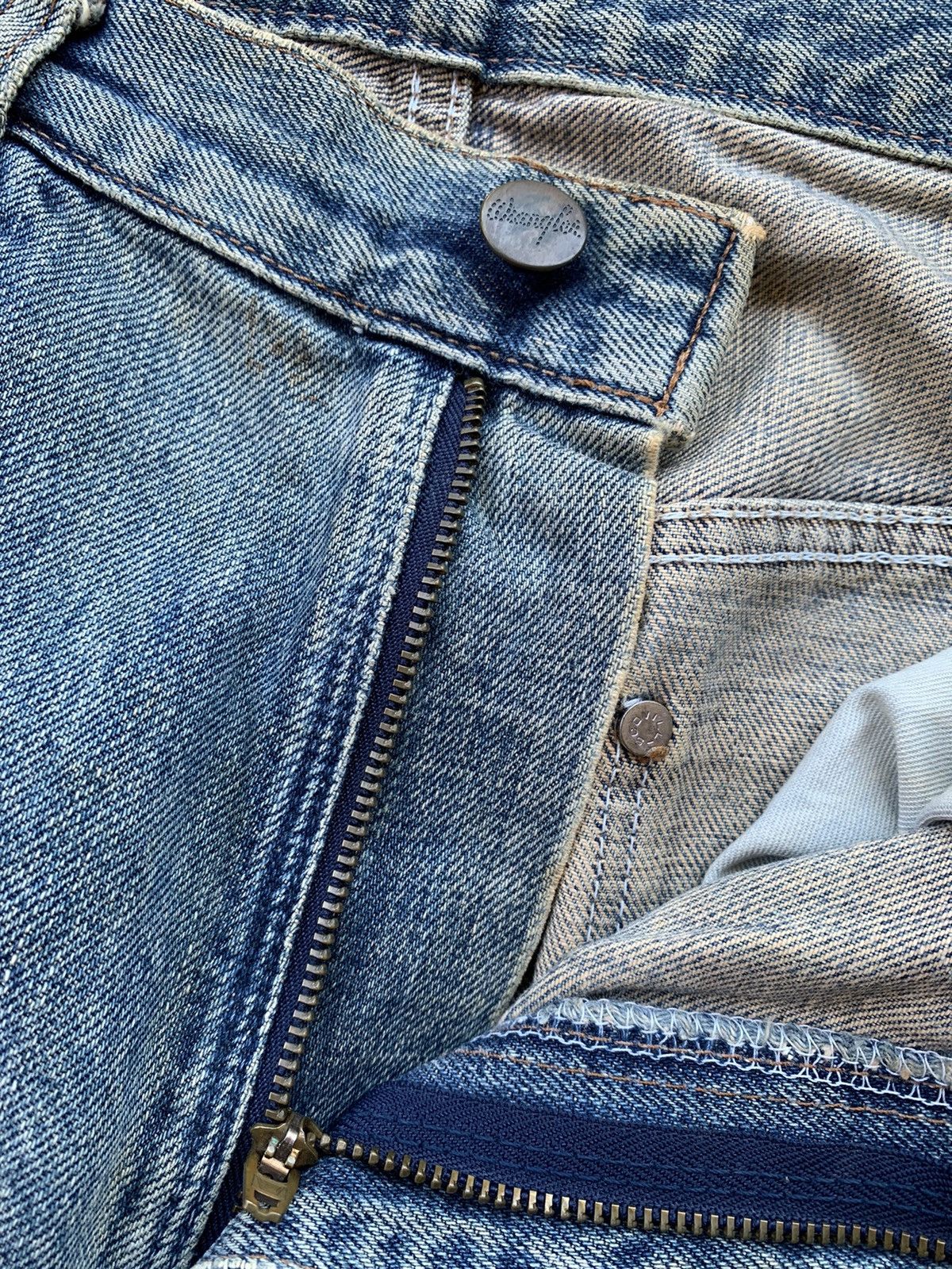 Other Vintage Wrangler Selvedge Distressed Denim Size US 34 / EU 50 - 4 Thumbnail
