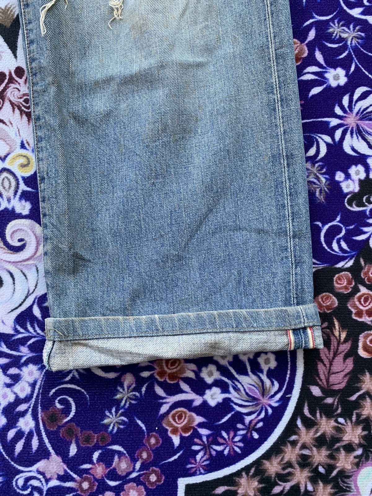 Other Vintage Wrangler Selvedge Distressed Denim Size US 34 / EU 50 - 2 Thumbnail
