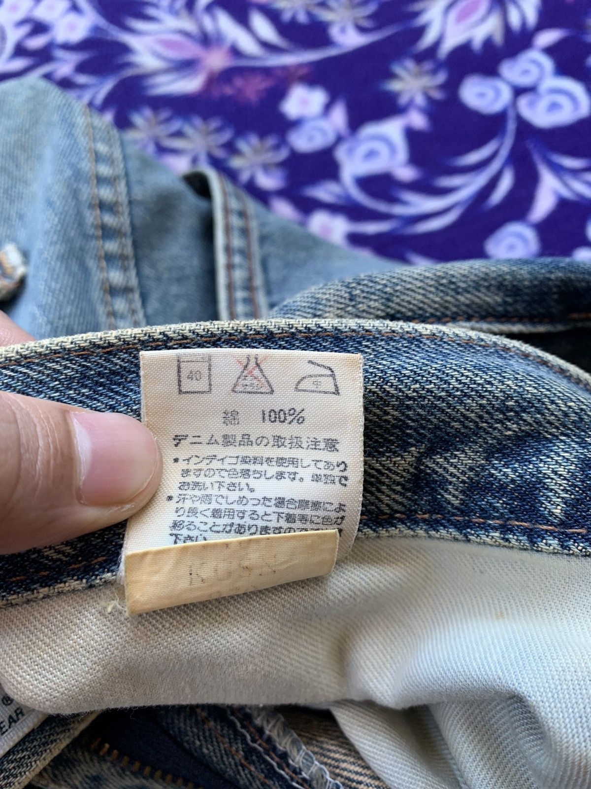 Other Vintage Wrangler Selvedge Distressed Denim Size US 34 / EU 50 - 7 Thumbnail