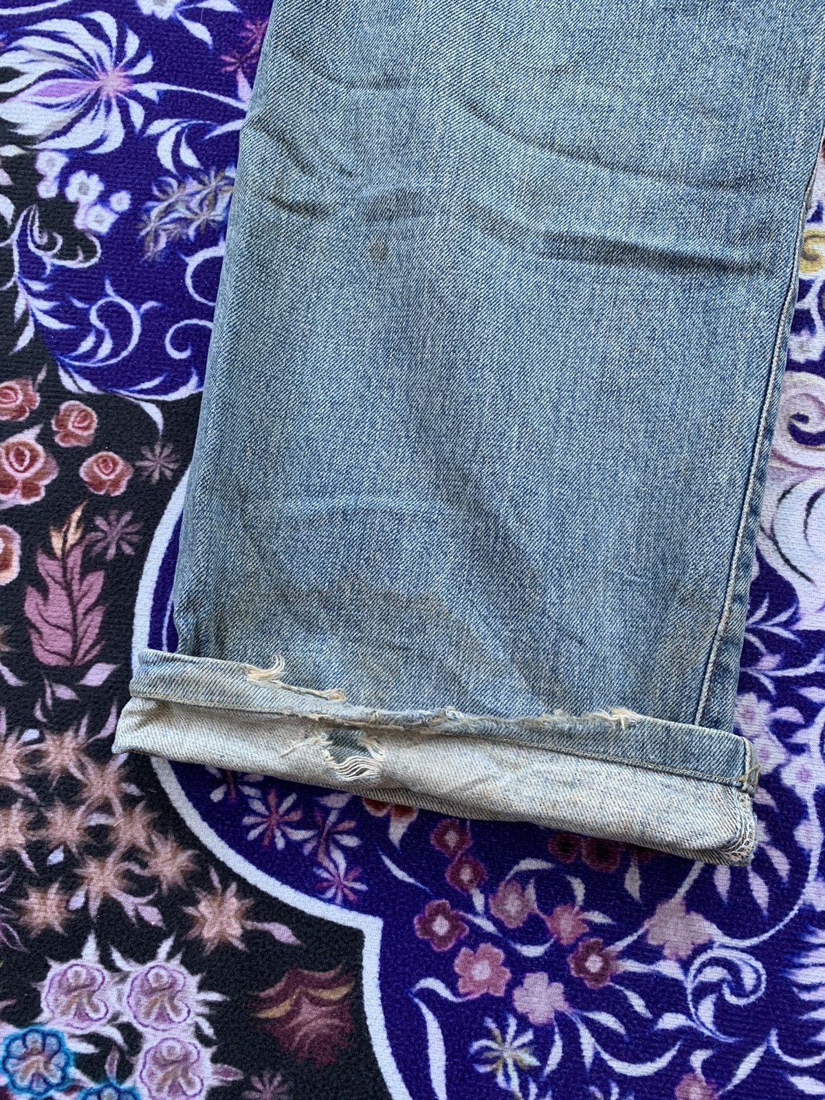 Other Vintage Wrangler Selvedge Distressed Denim Size US 34 / EU 50 - 10 Thumbnail