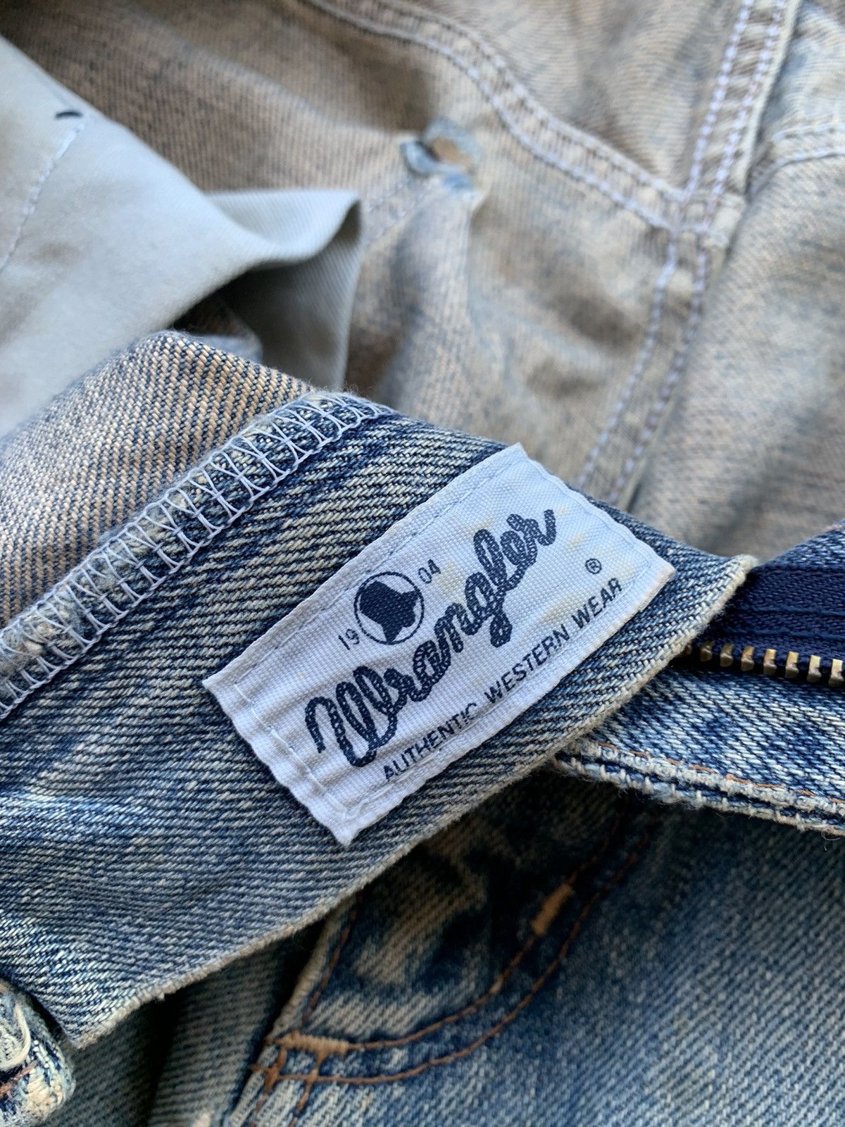 Other Vintage Wrangler Selvedge Distressed Denim Size US 34 / EU 50 - 5 Thumbnail