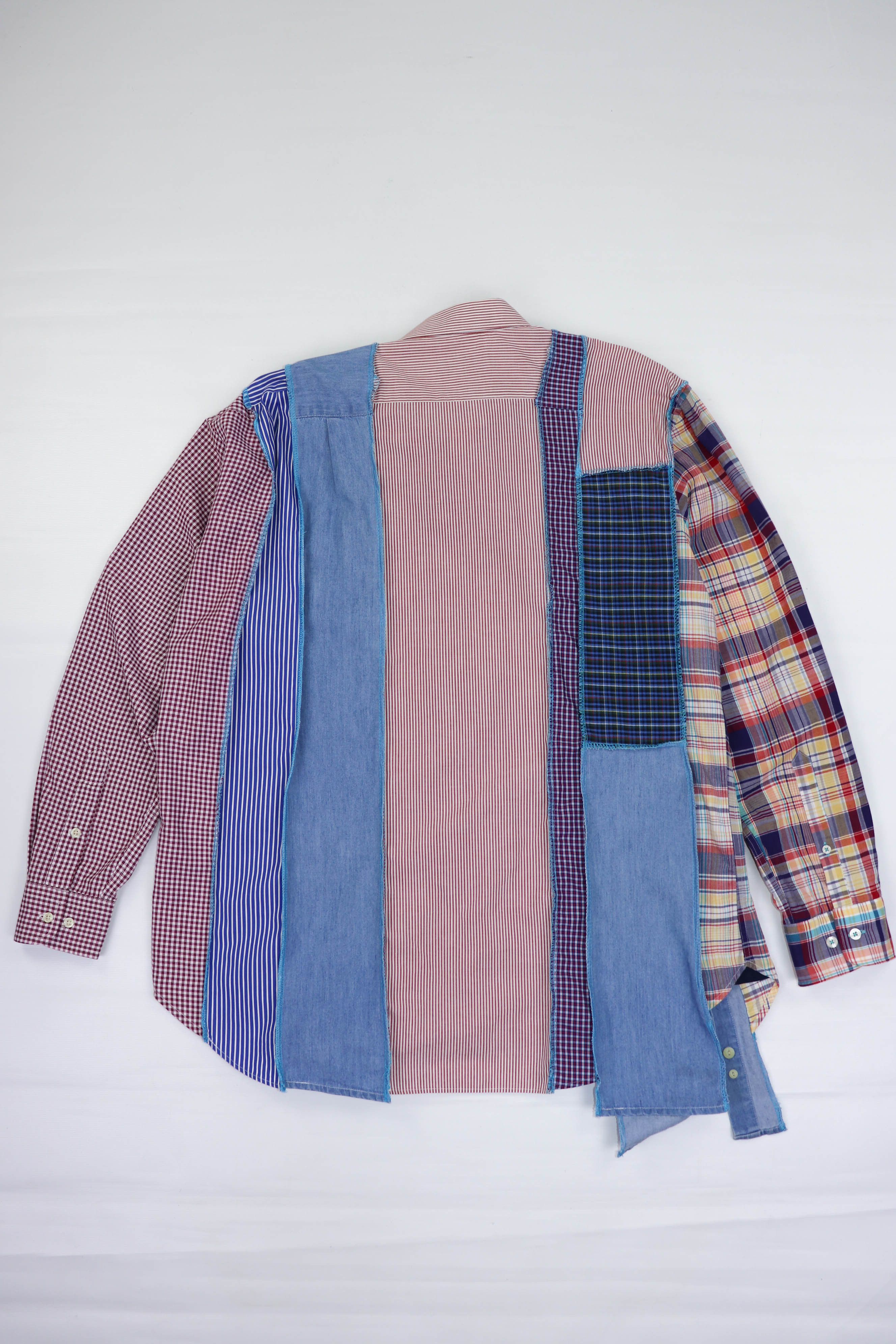 Vintage Custom Made Rebuild Cut Yves Saint Laurent Asymmetric Shirt Size US S / EU 44-46 / 1 - 2 Thumbnail