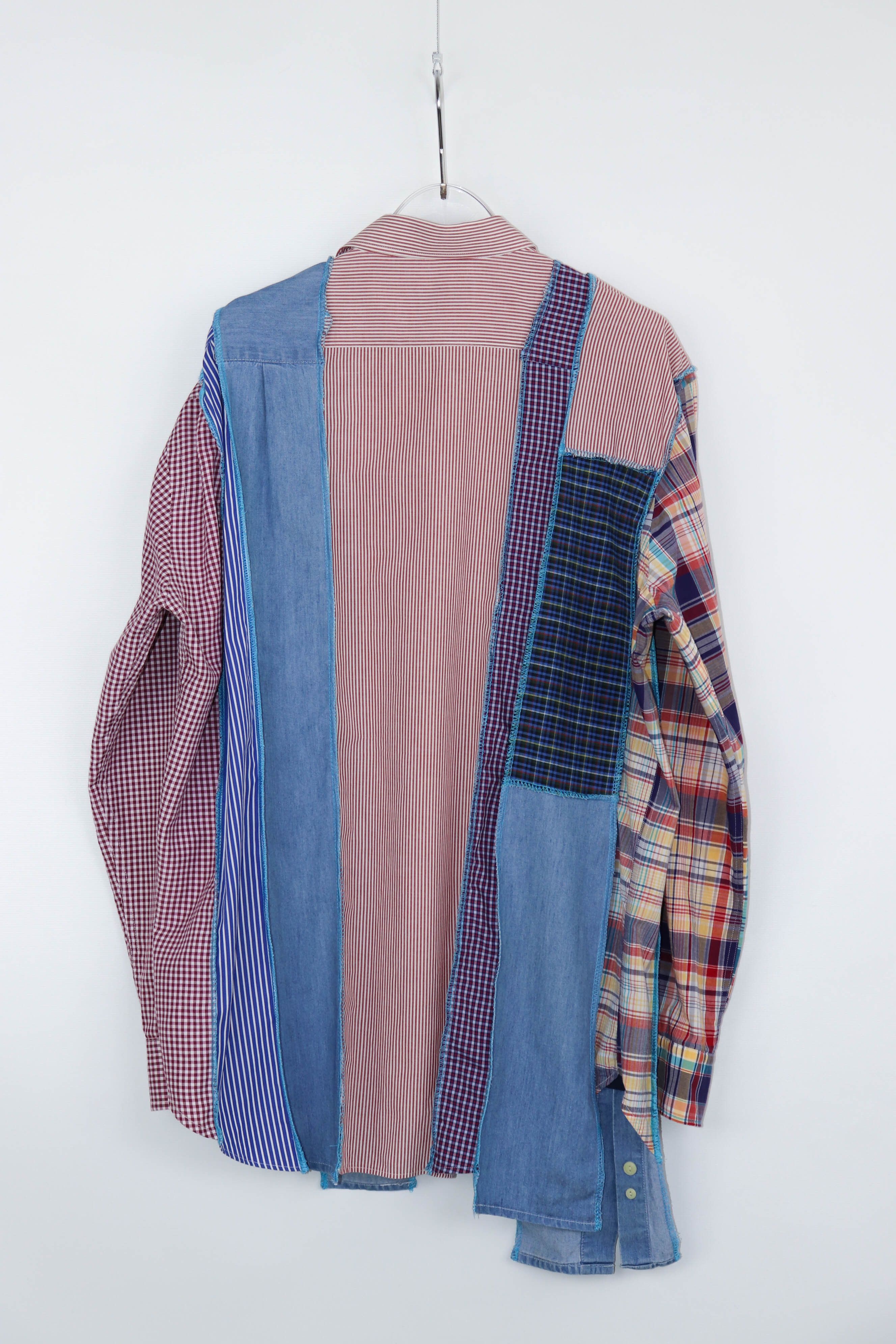 Vintage Custom Made Rebuild Cut Yves Saint Laurent Asymmetric Shirt Size US S / EU 44-46 / 1 - 4 Thumbnail