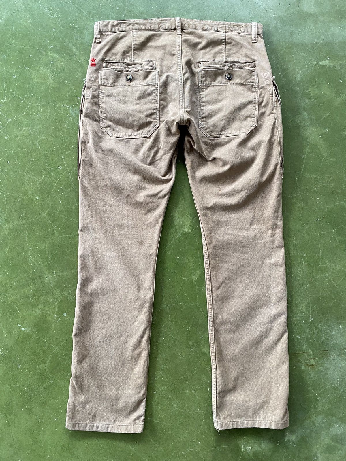 Vintage Vintage Manufactured Army Cargo Distressed Pants Size US 33 - 2 Thumbnail