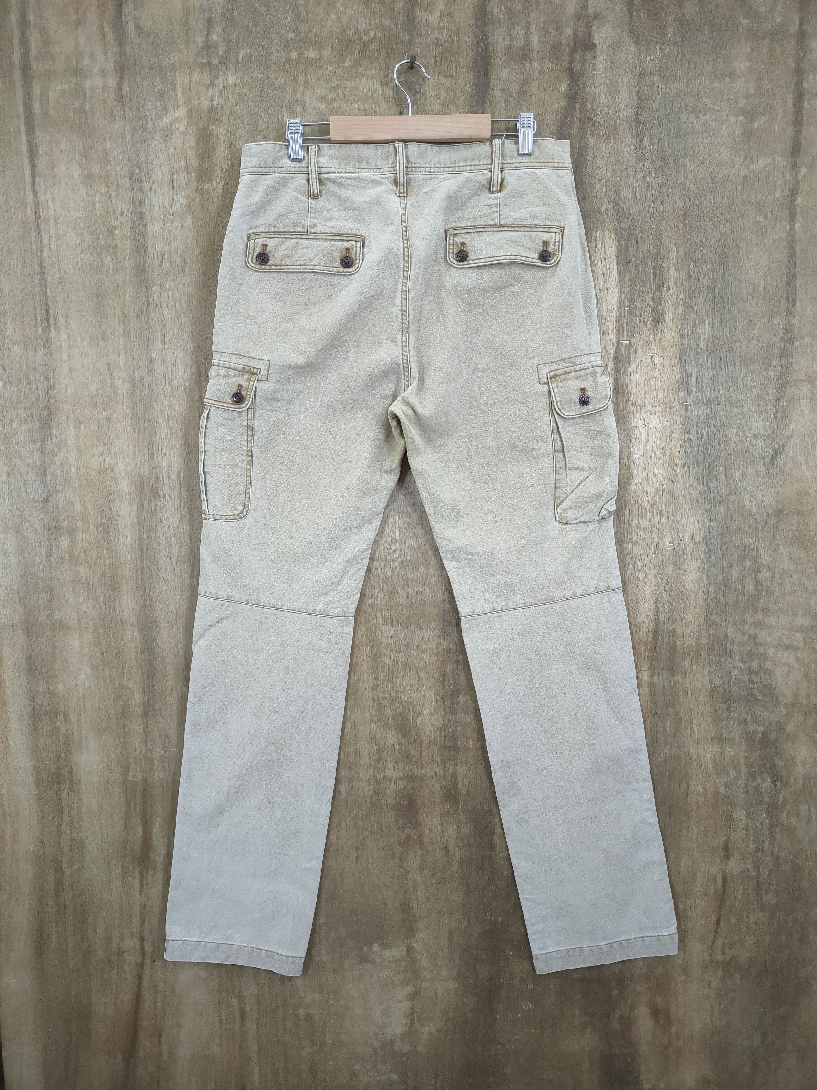 Global Work × Japanese Brand VINTAGE FADED GLOBAL WORK CARGO PANTS Size US 32 / EU 48 - 3 Thumbnail
