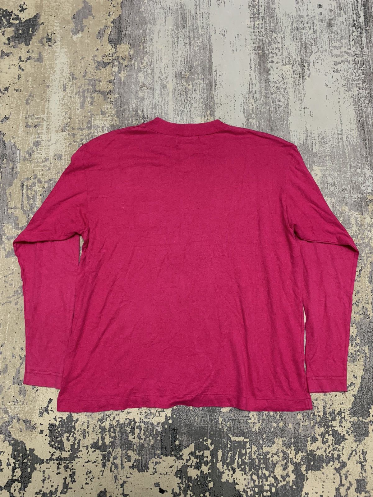 Japanese Brand Vintage Nobuo Ikeda Japanese Designer Patch Logo Tee Pink Size US M / EU 48-50 / 2 - 2 Thumbnail