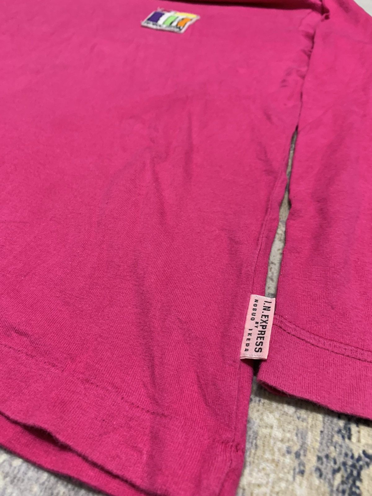 Japanese Brand Vintage Nobuo Ikeda Japanese Designer Patch Logo Tee Pink Size US M / EU 48-50 / 2 - 6 Thumbnail