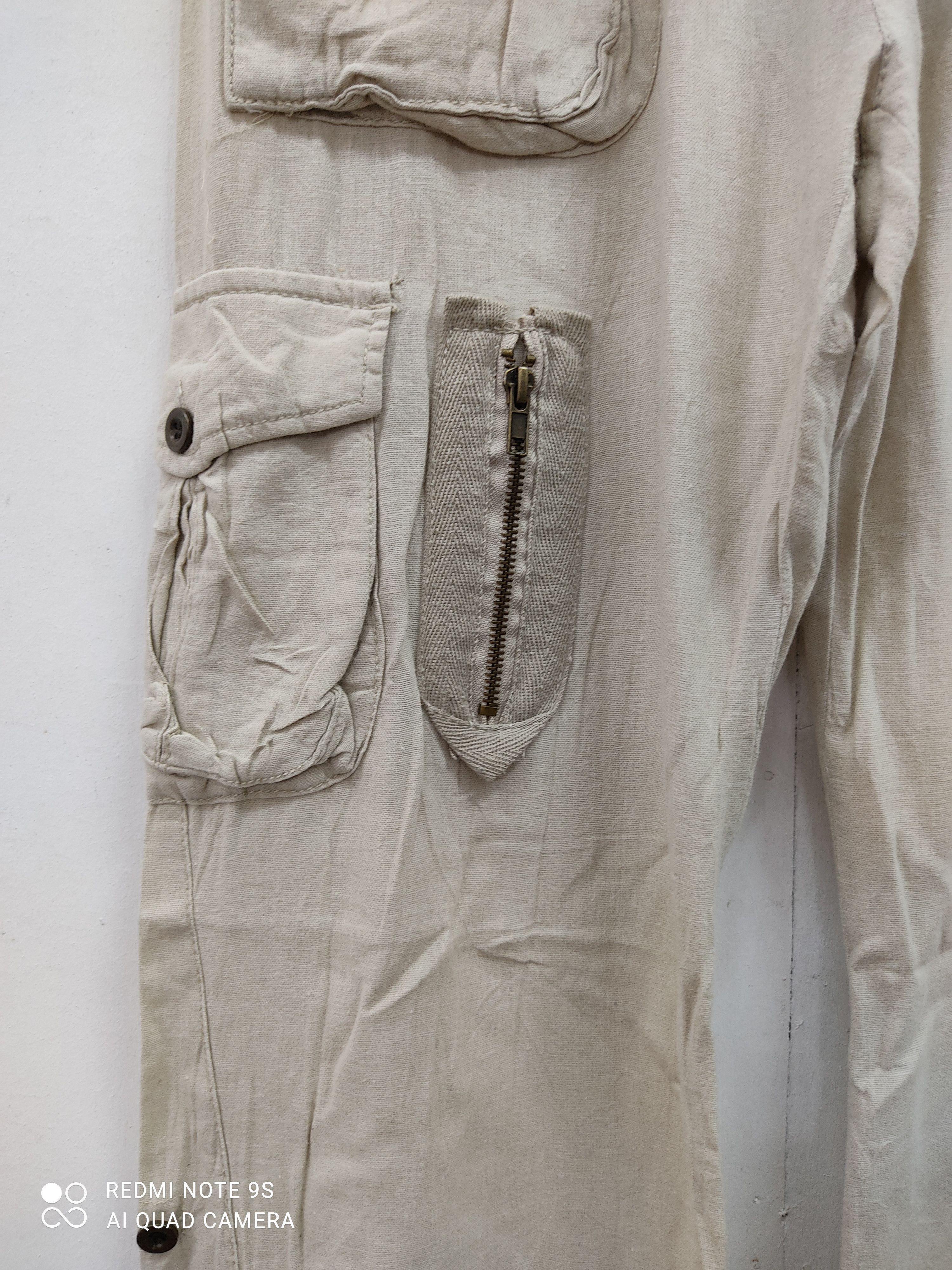 Japanese Brand Soft and thin Multipocketpants Utility Cargo Pant Size 29" - 7 Thumbnail