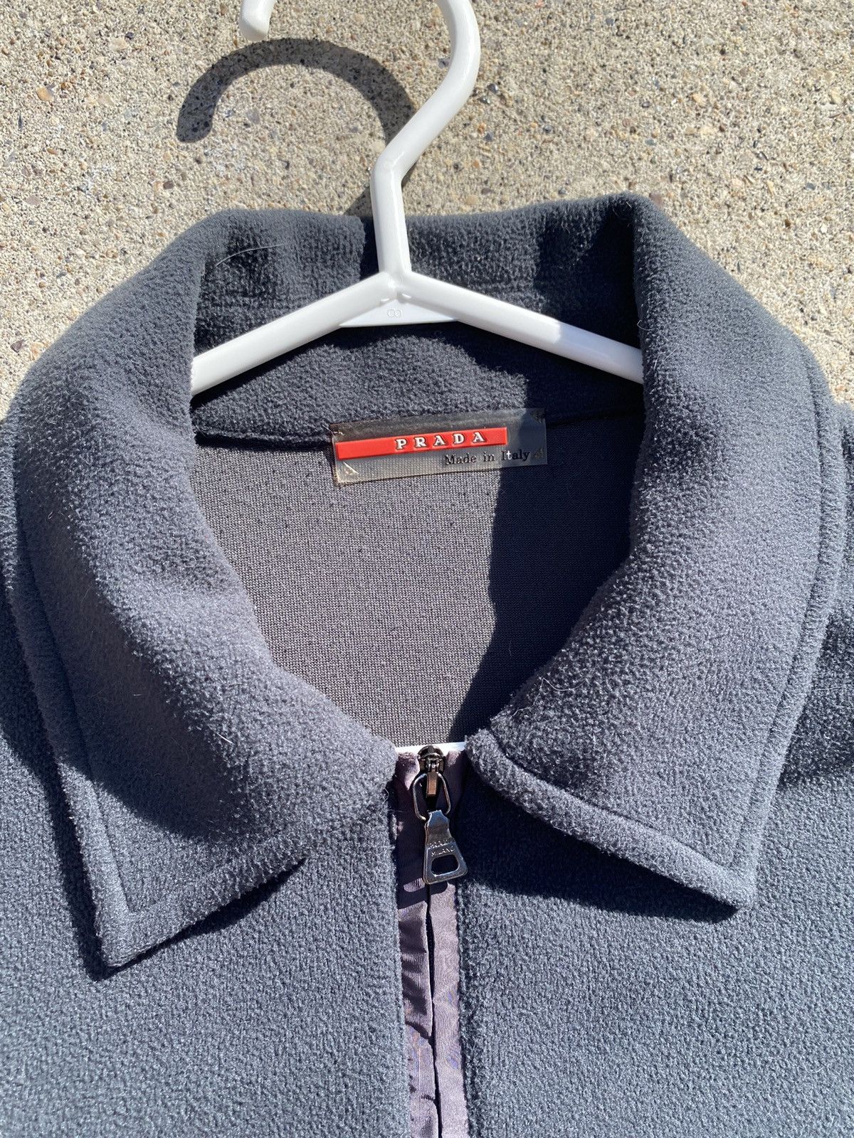 Prada × Vintage Vintage Prada Grey Fleece Quarter zip pullover 90s Size US S / EU 44-46 / 1 - 3 Thumbnail