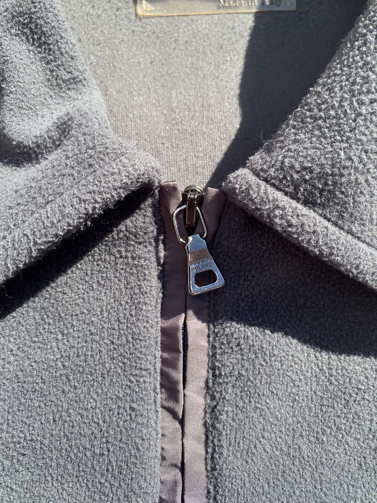 Prada × Vintage Vintage Prada Grey Fleece Quarter zip pullover 90s Size US S / EU 44-46 / 1 - 4 Thumbnail