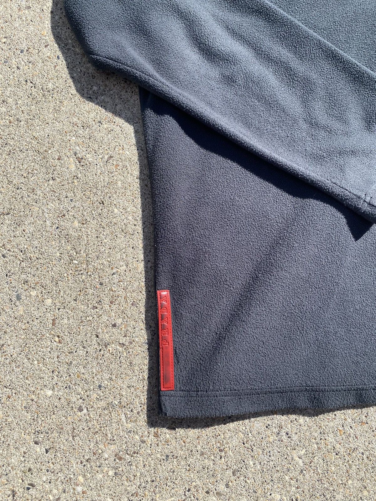 Prada × Vintage Vintage Prada Grey Fleece Quarter zip pullover 90s Size US S / EU 44-46 / 1 - 2 Thumbnail