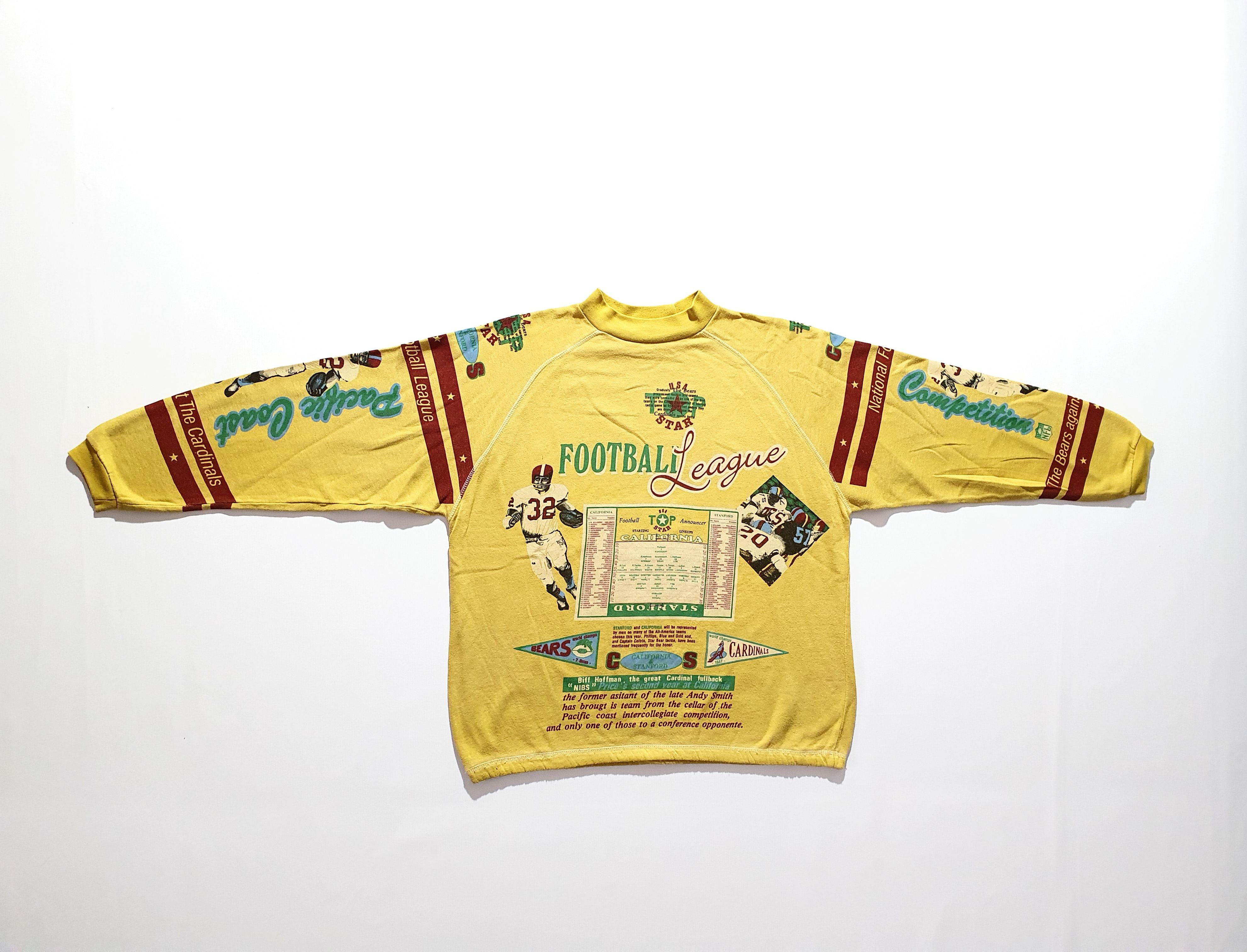 NFL × Vintage 80s Football League Pacific Coast rare allover print sweat Size US L / EU 52-54 / 3 - 18 Thumbnail