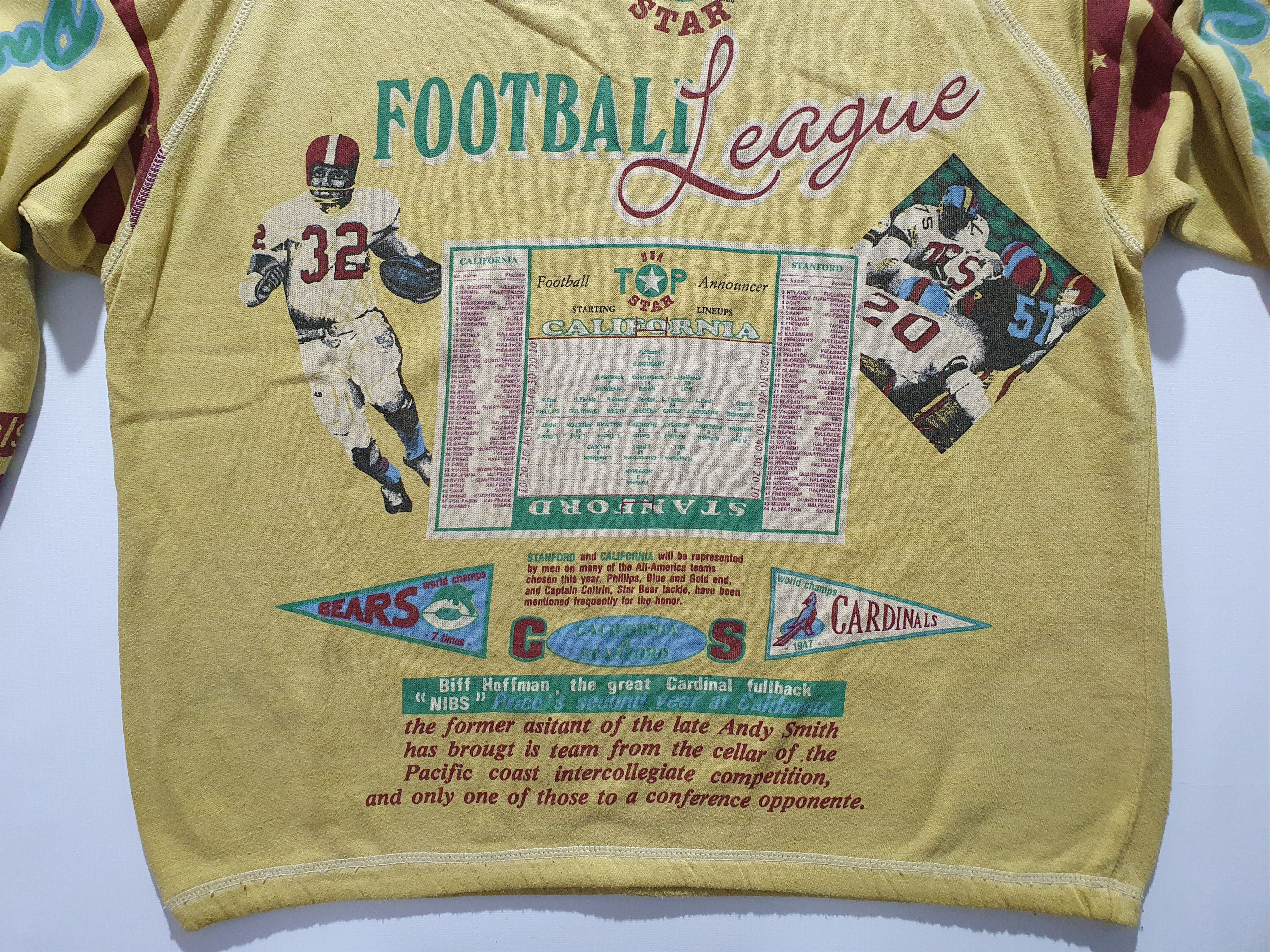 NFL × Vintage 80s Football League Pacific Coast rare allover print sweat Size US L / EU 52-54 / 3 - 9 Thumbnail
