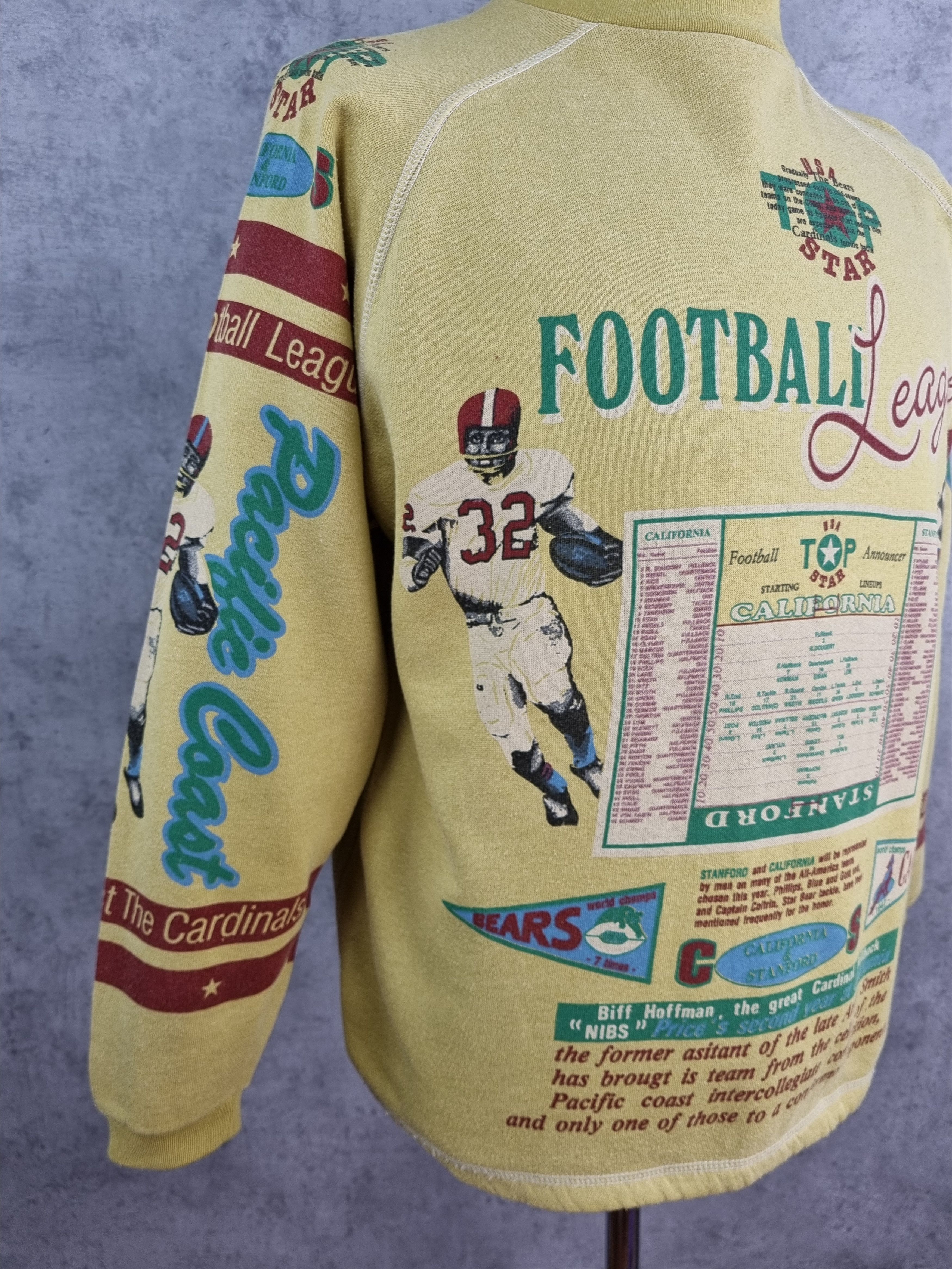 NFL × Vintage 80s Football League Pacific Coast rare allover print sweat Size US L / EU 52-54 / 3 - 4 Thumbnail