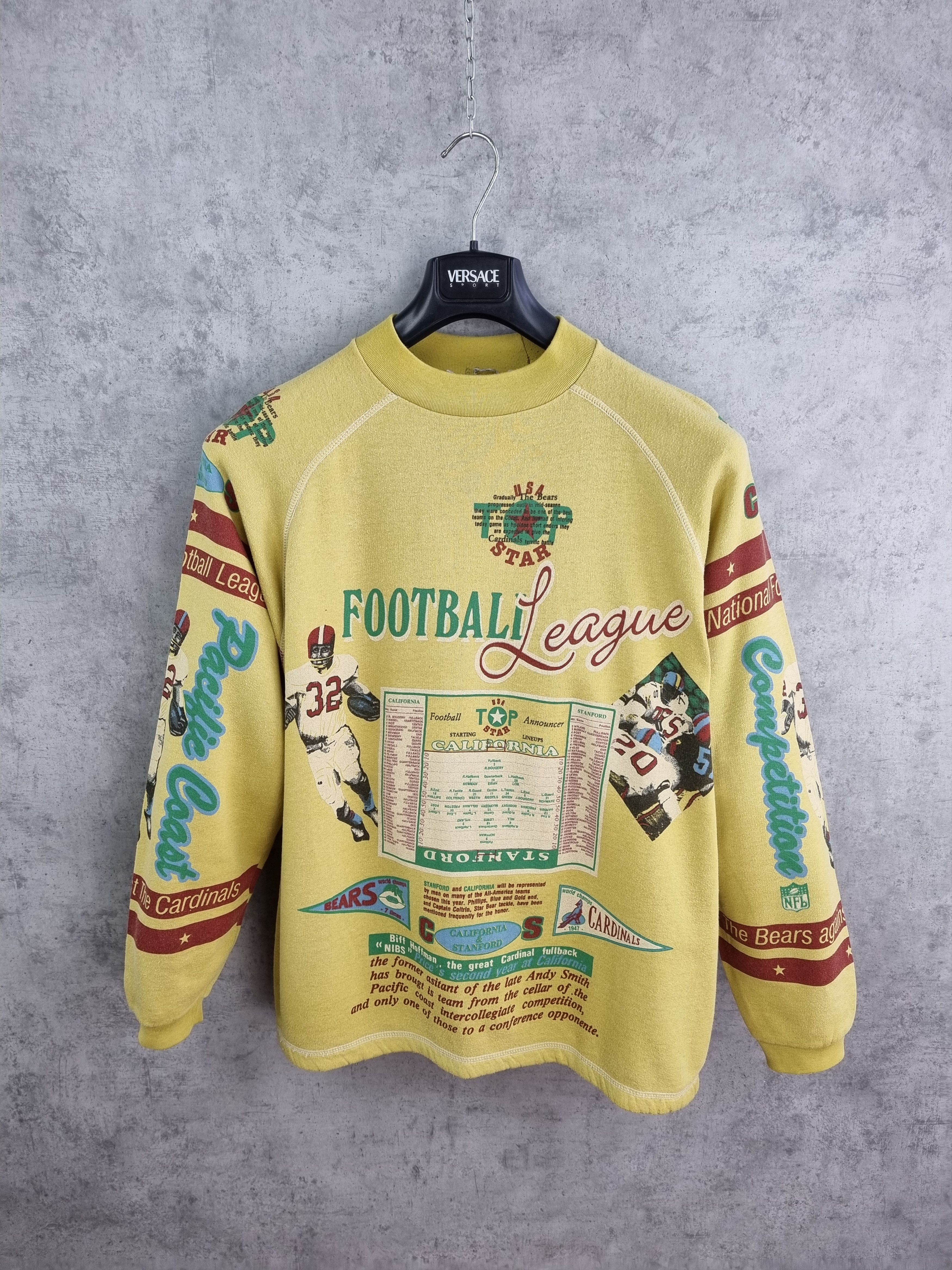 NFL × Vintage 80s Football League Pacific Coast rare allover print sweat Size US L / EU 52-54 / 3 - 1 Thumbnail