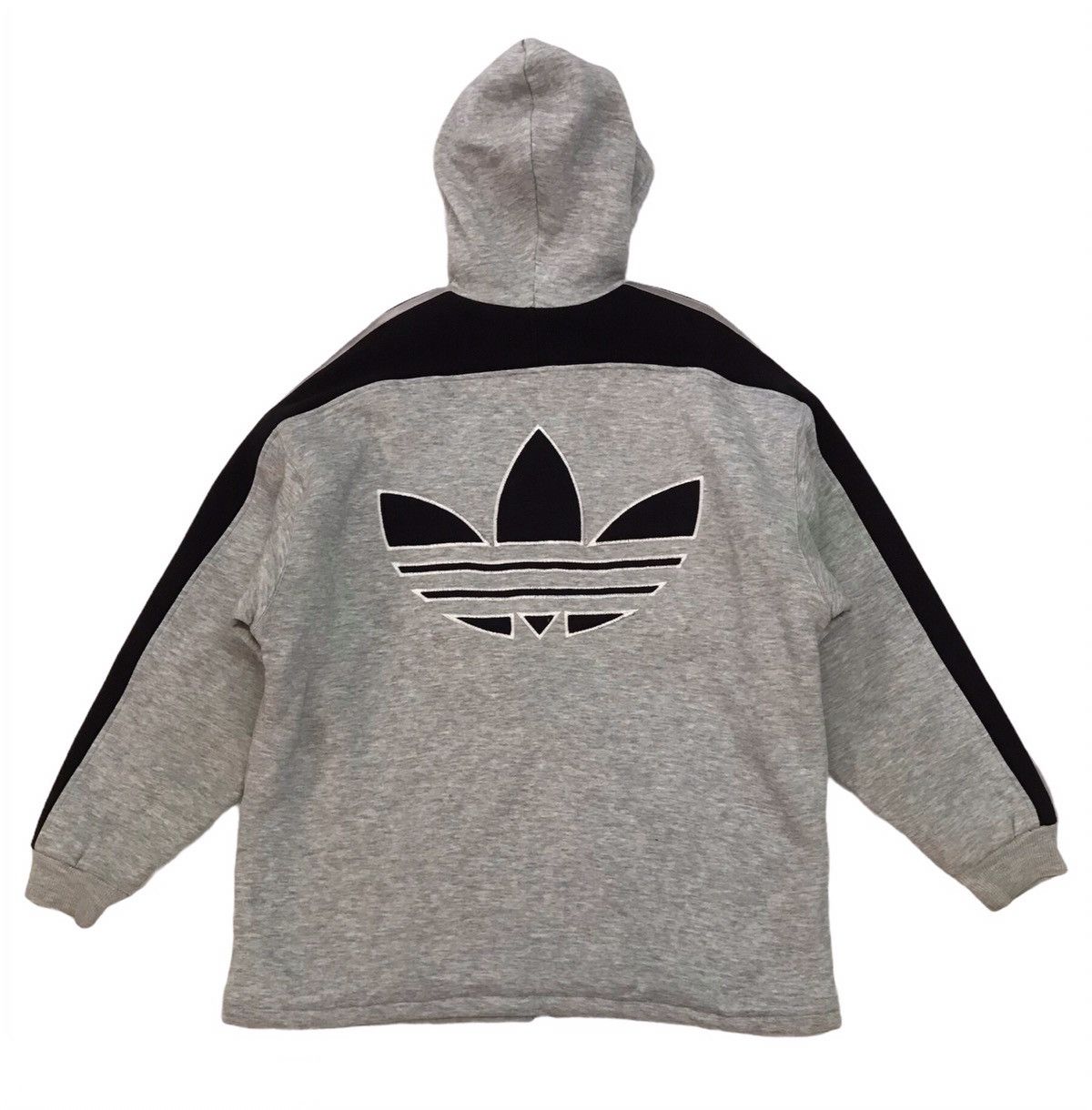 Adidas Vtg Adidas Big Embroidered Front Back Sweater Hoodie Jacket Size US M / EU 48-50 / 2 - 2 Thumbnail
