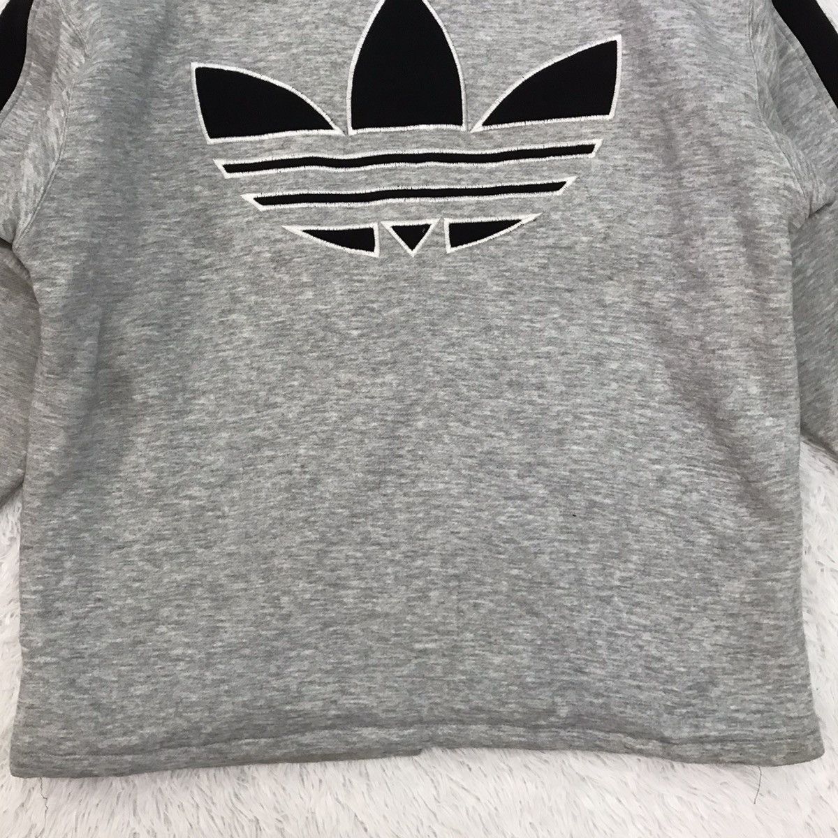 Adidas Vtg Adidas Big Embroidered Front Back Sweater Hoodie Jacket Size US M / EU 48-50 / 2 - 13 Thumbnail