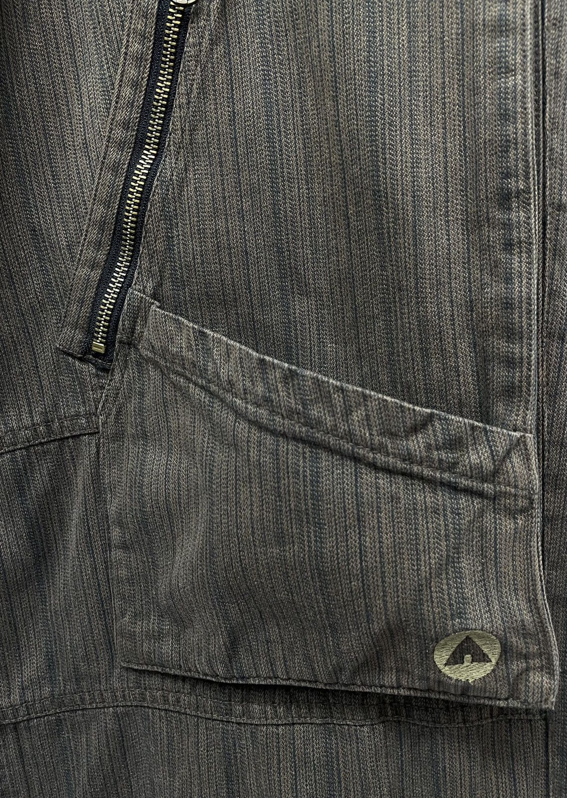 Japanese Brand 90’s Baggy Cargo Multipocket Skateboard Hickory Brown Pants Size US 32 / EU 48 - 8 Thumbnail
