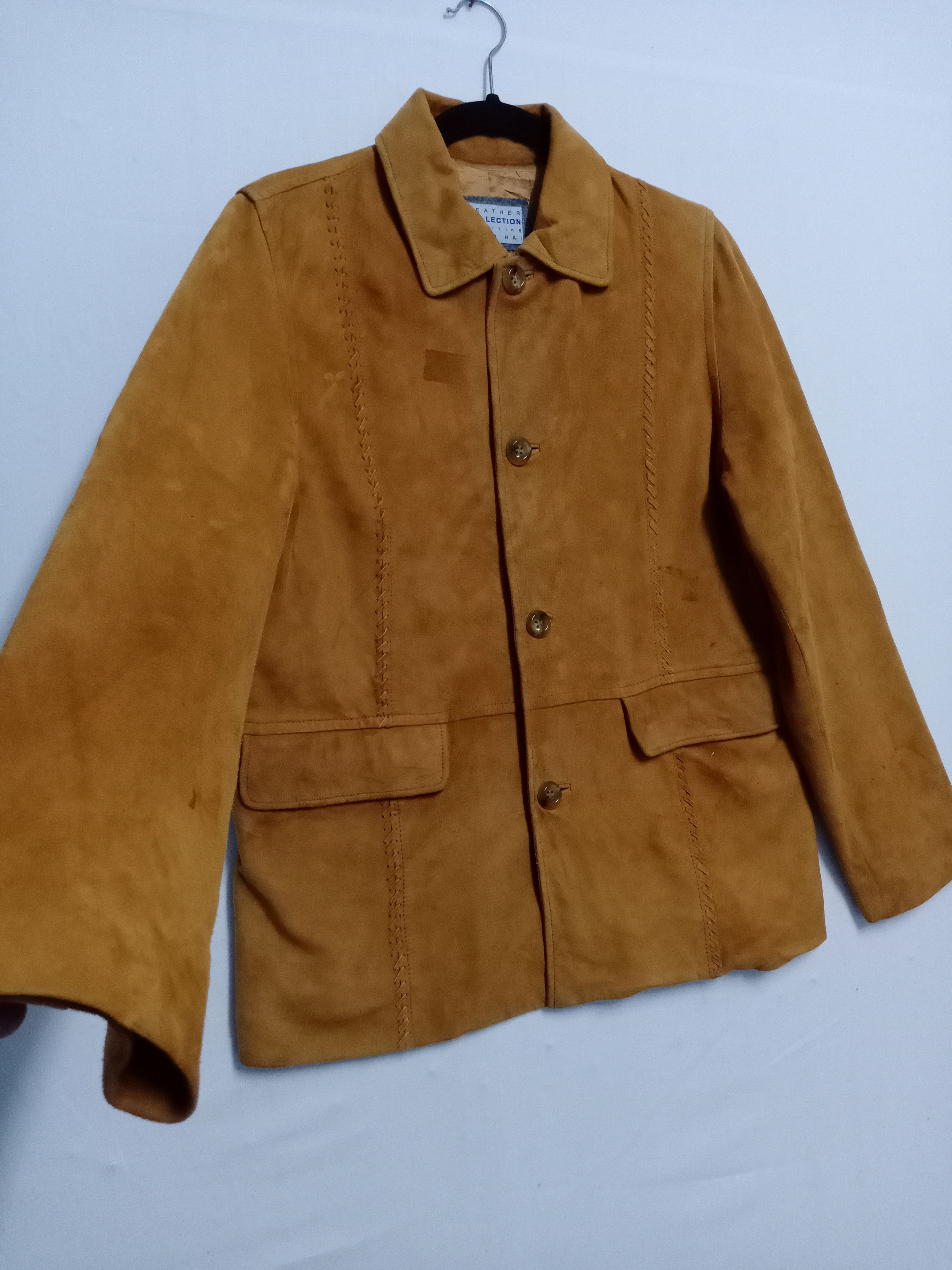 Hai Sporting Gear × Issey Miyake Hai Sporting Gear Suede Leather Jacket Nice Design Size US M / EU 48-50 / 2 - 10 Thumbnail