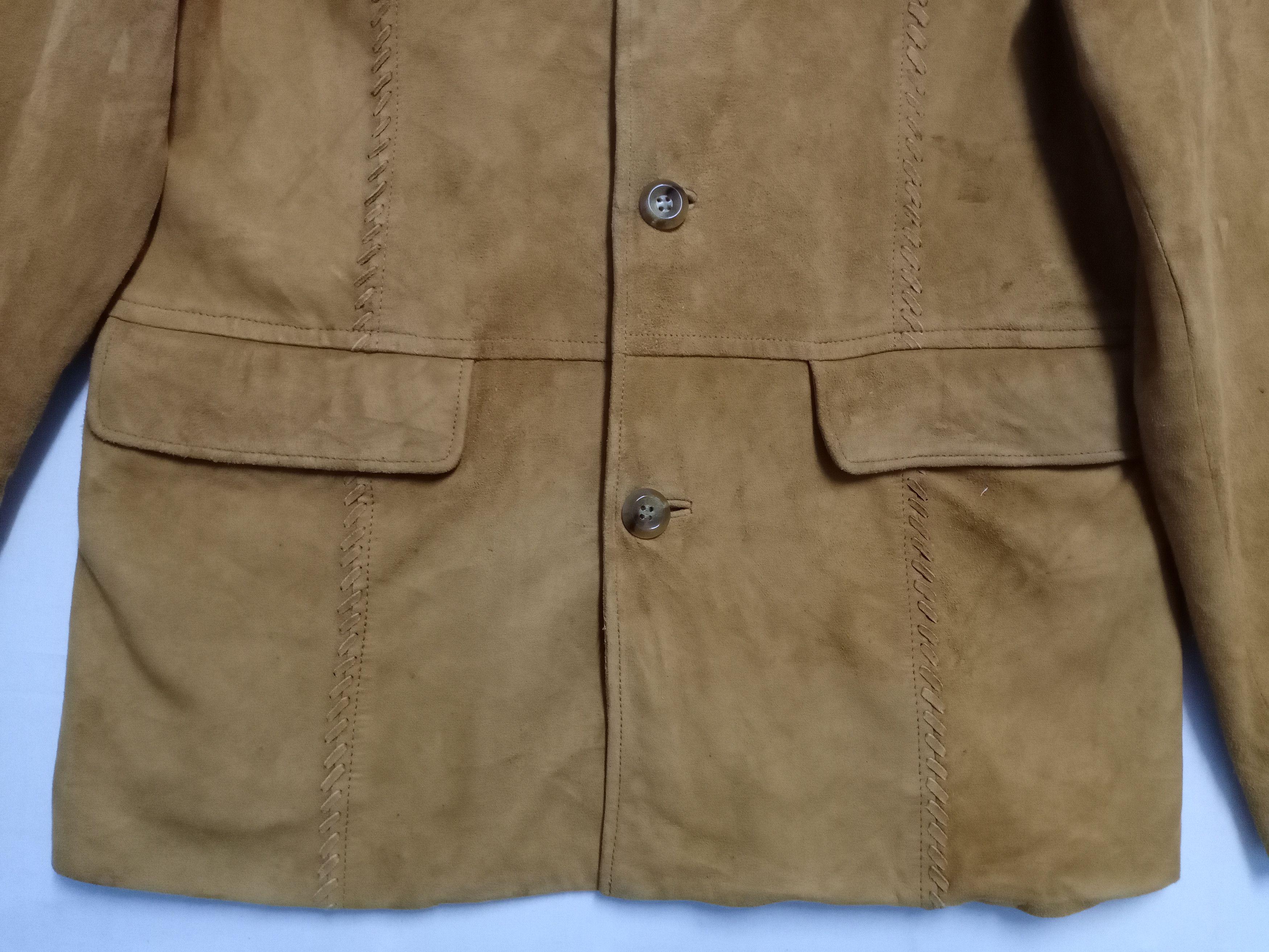 Hai Sporting Gear × Issey Miyake Hai Sporting Gear Suede Leather Jacket Nice Design Size US M / EU 48-50 / 2 - 12 Thumbnail