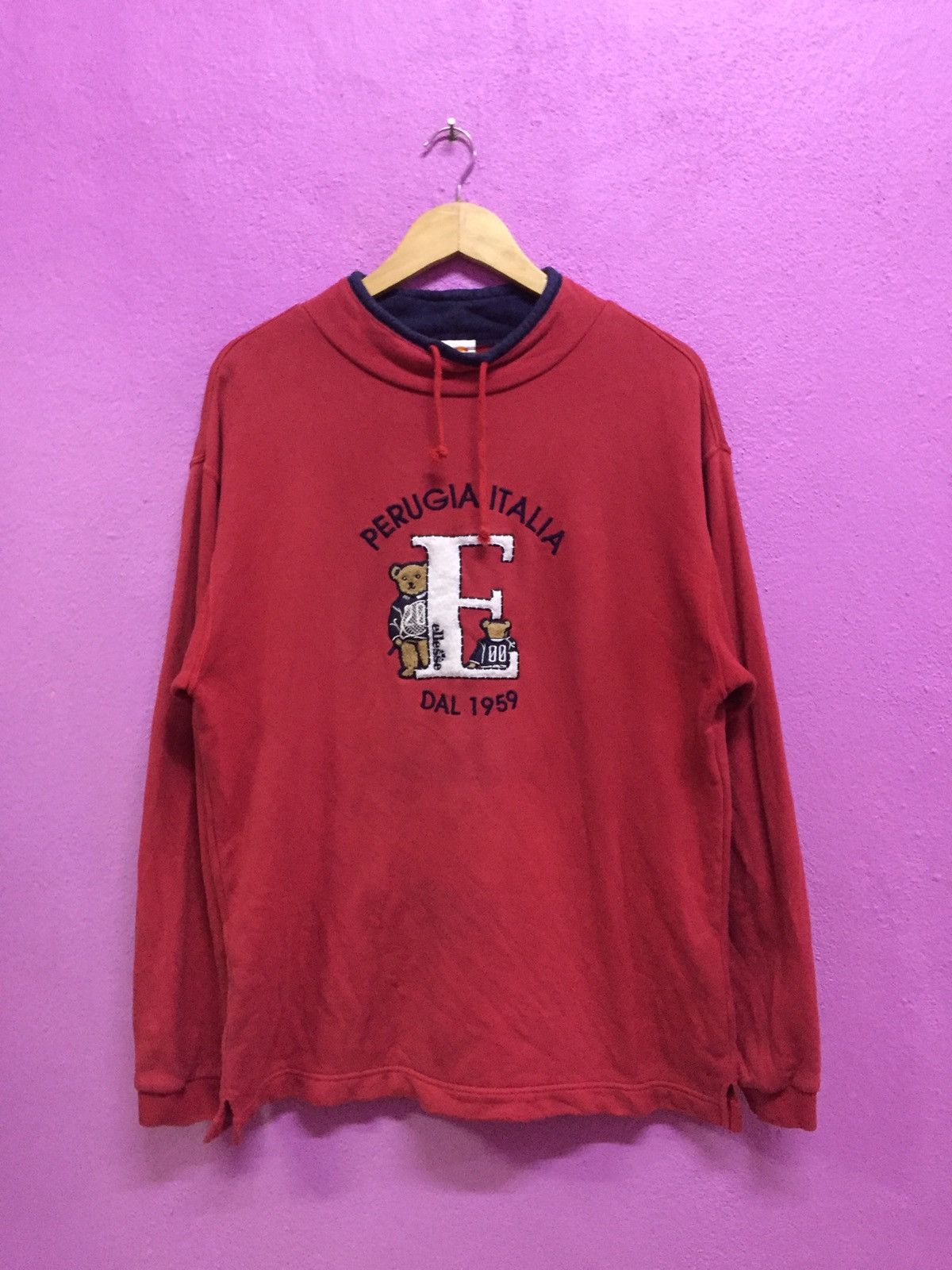 Ellesse Vintage 90’s Ellese Bear Designs Sweatshirts Size M Size US M / EU 48-50 / 2 - 1 Thumbnail