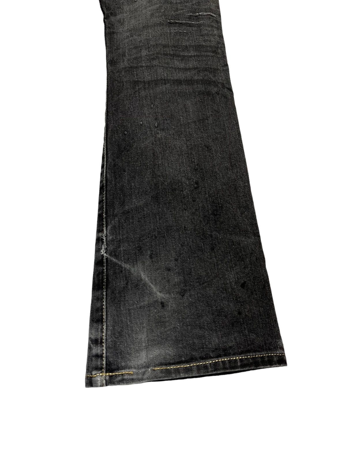 GOSTAR DE FUGA FUGA Black Vomit Splash Flared Denim Size 28" / US 6 / IT 42 - 10 Thumbnail