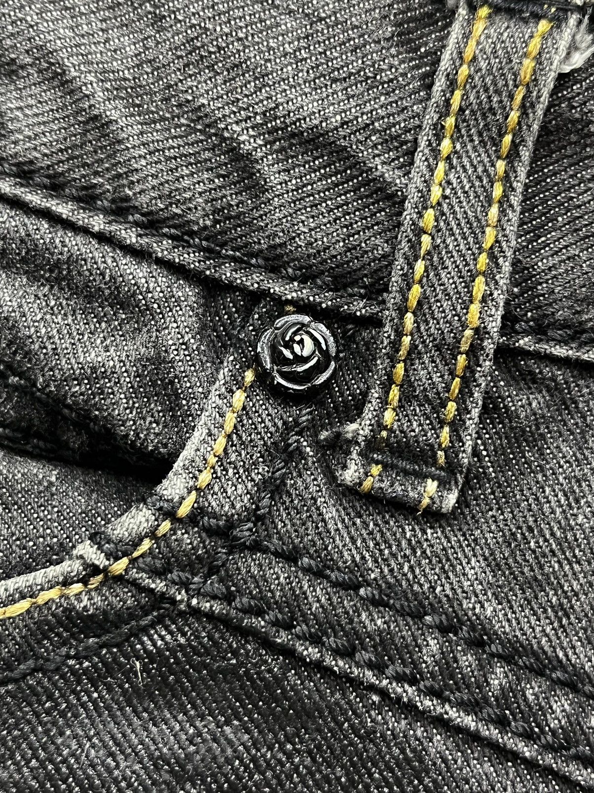 GOSTAR DE FUGA FUGA Black Vomit Splash Flared Denim Size 28" / US 6 / IT 42 - 14 Thumbnail