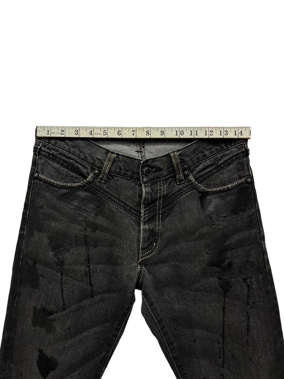 GOSTAR DE FUGA FUGA Black Vomit Splash Flared Denim Size 28" / US 6 / IT 42 - 15 Thumbnail