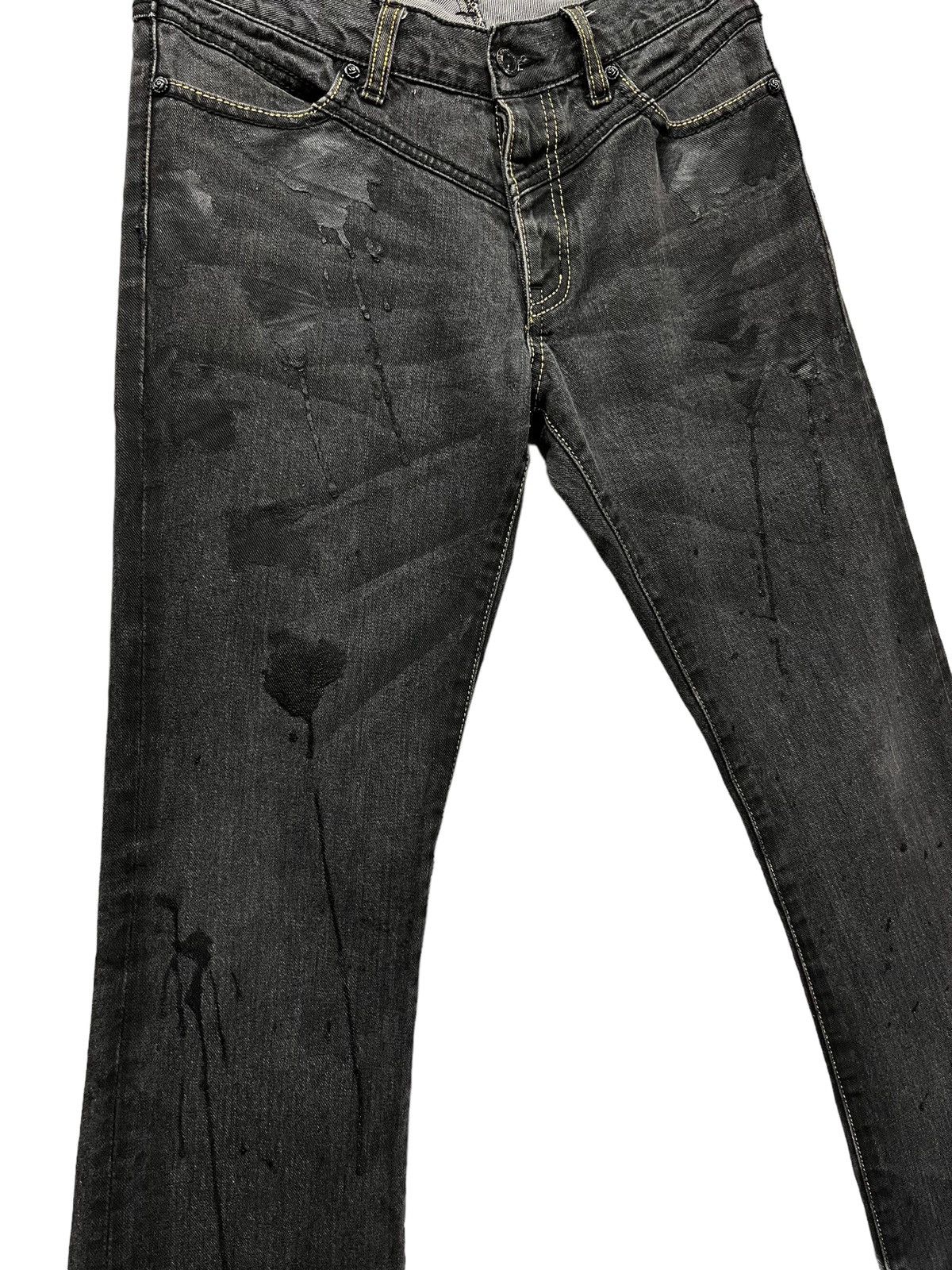 GOSTAR DE FUGA FUGA Black Vomit Splash Flared Denim Size 28" / US 6 / IT 42 - 5 Thumbnail