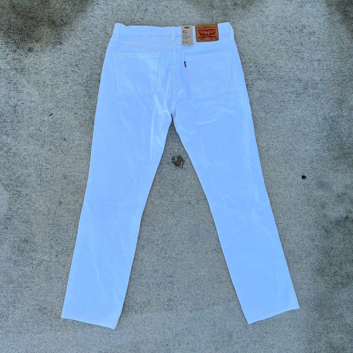 Levi's Levi’s 511 NWT Slim Distressed 33 x 32 White Jeans $69 MSRP Size US 33 - 8 Thumbnail