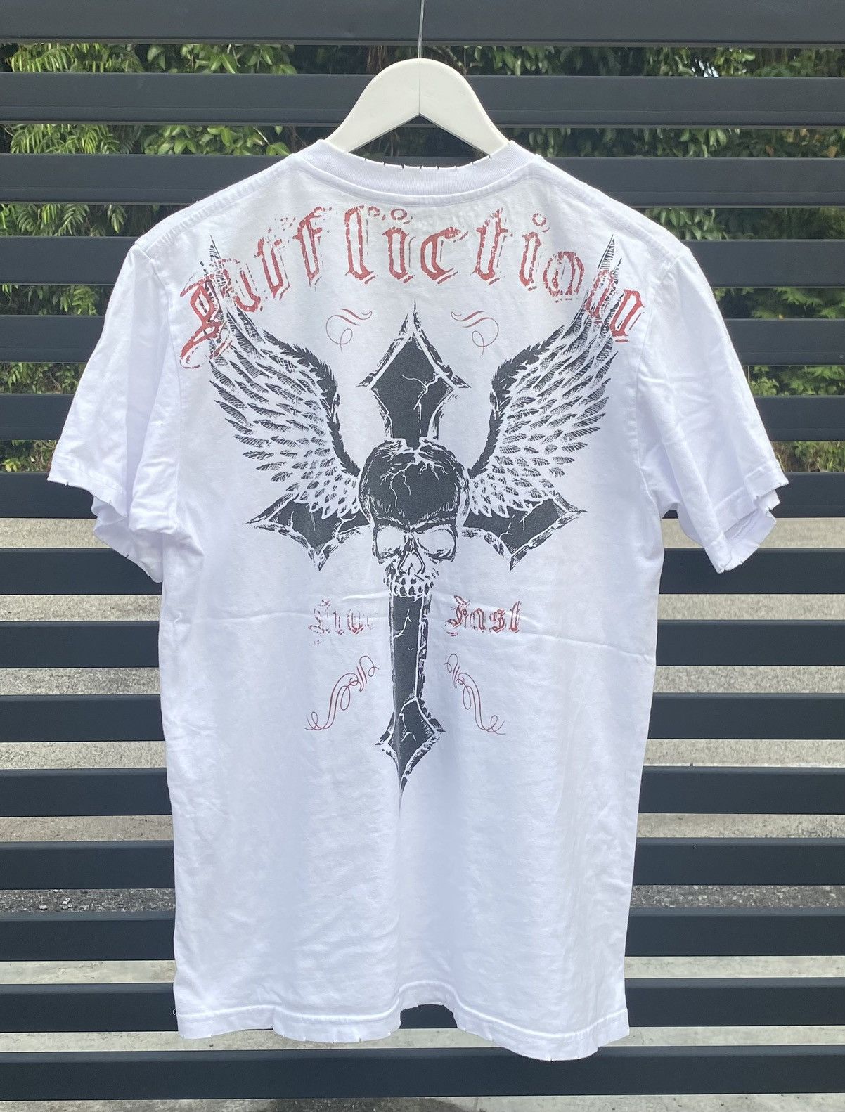 Affliction Affliction Velvet Cross with Wings Shirt Size US XXL / EU 58 / 5 - 1 Thumbnail