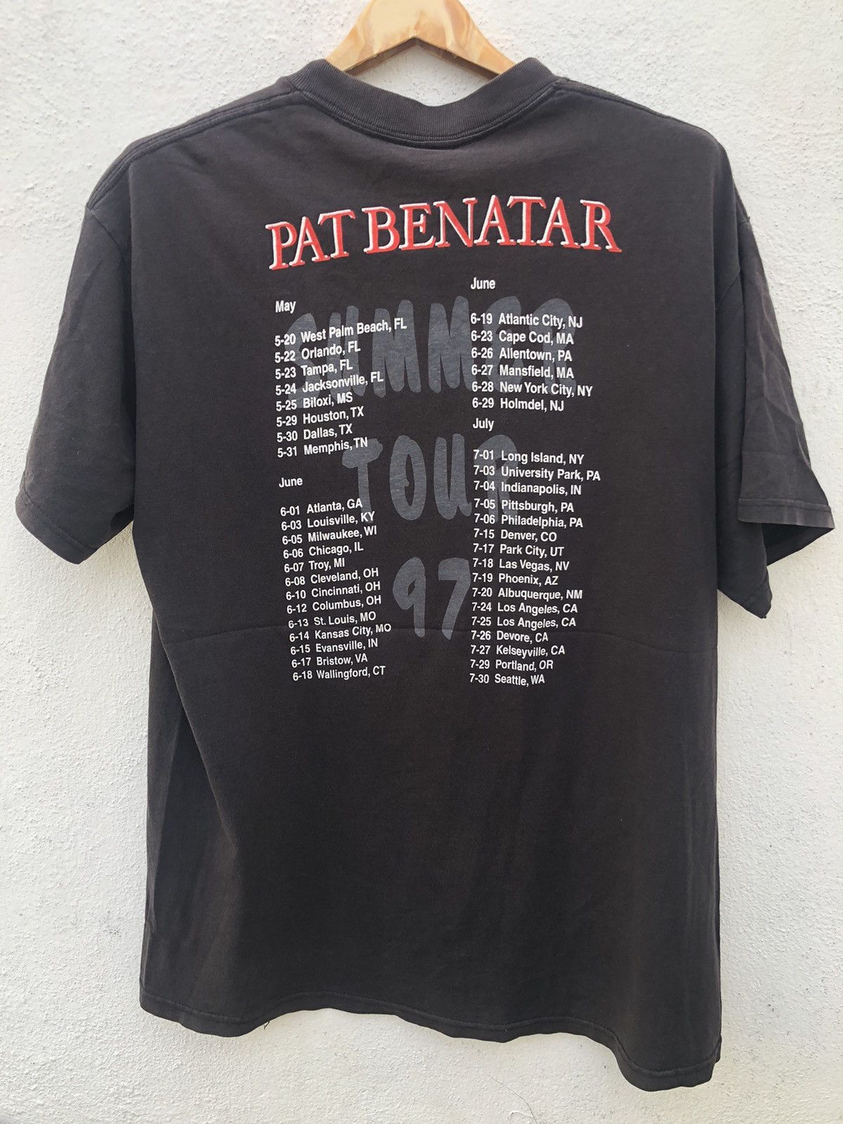 Band Tees × Vintage Vintage 90s PAT BENATAR Summer Tour Size US L / EU 52-54 / 3 - 3 Thumbnail