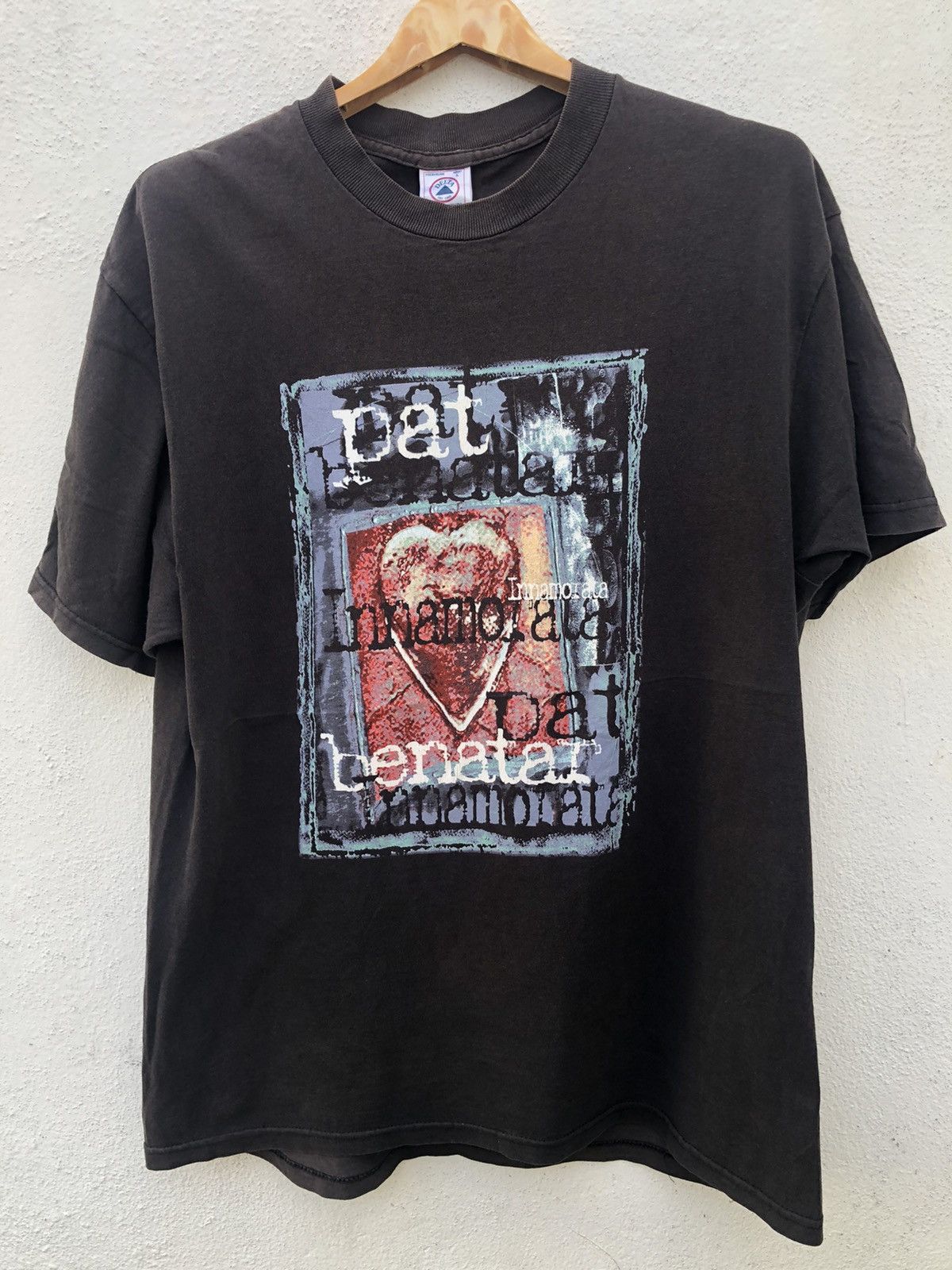 image of Band Tees x Rock T Shirt Vintage 90's Pat Benatar Summer Tour in Black, Men's (Size Large)