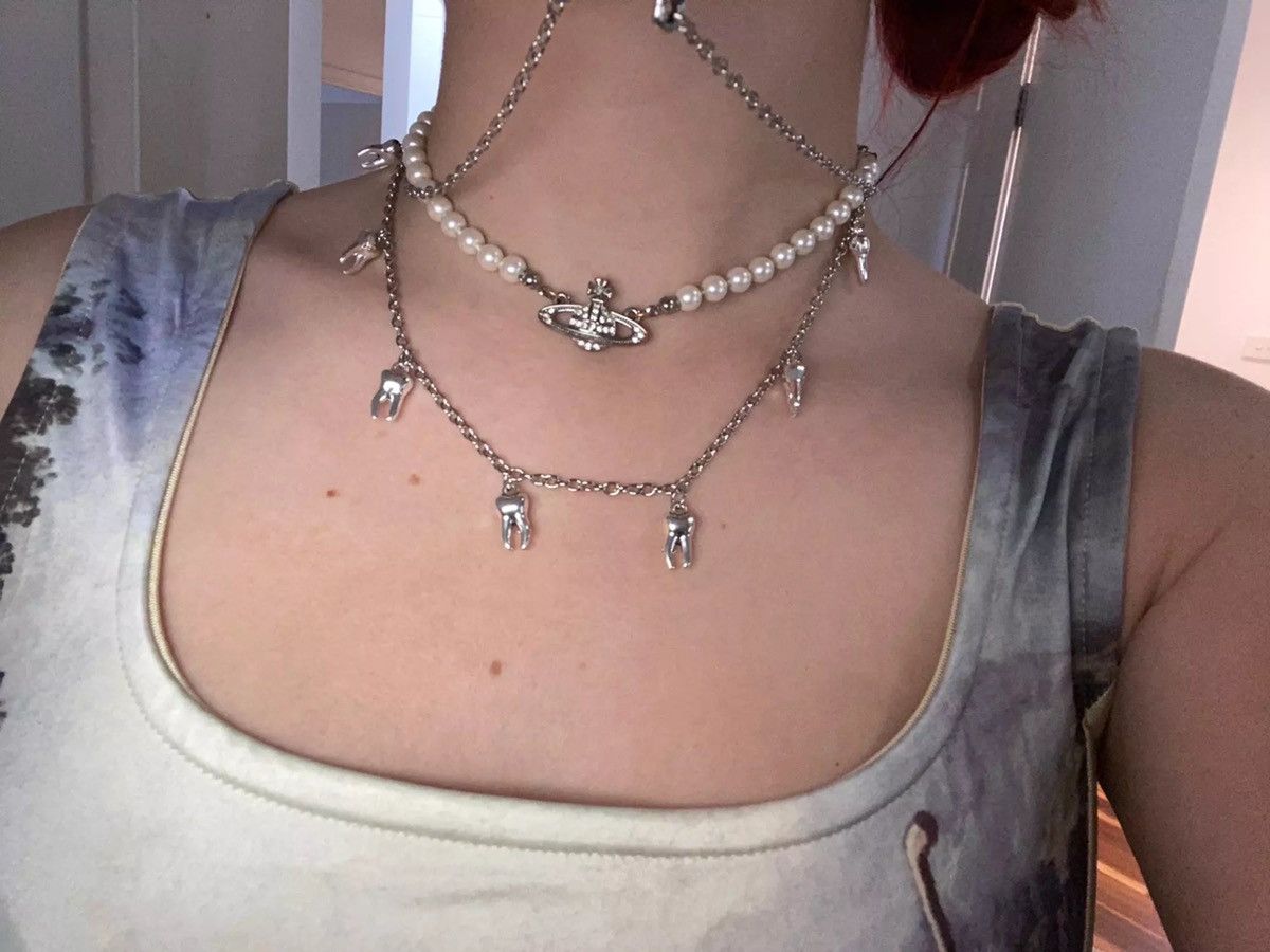 Jewelry Harajuku Vintage 90"s Goth fairy tooth necklace Size ONE SIZE - 3 Thumbnail