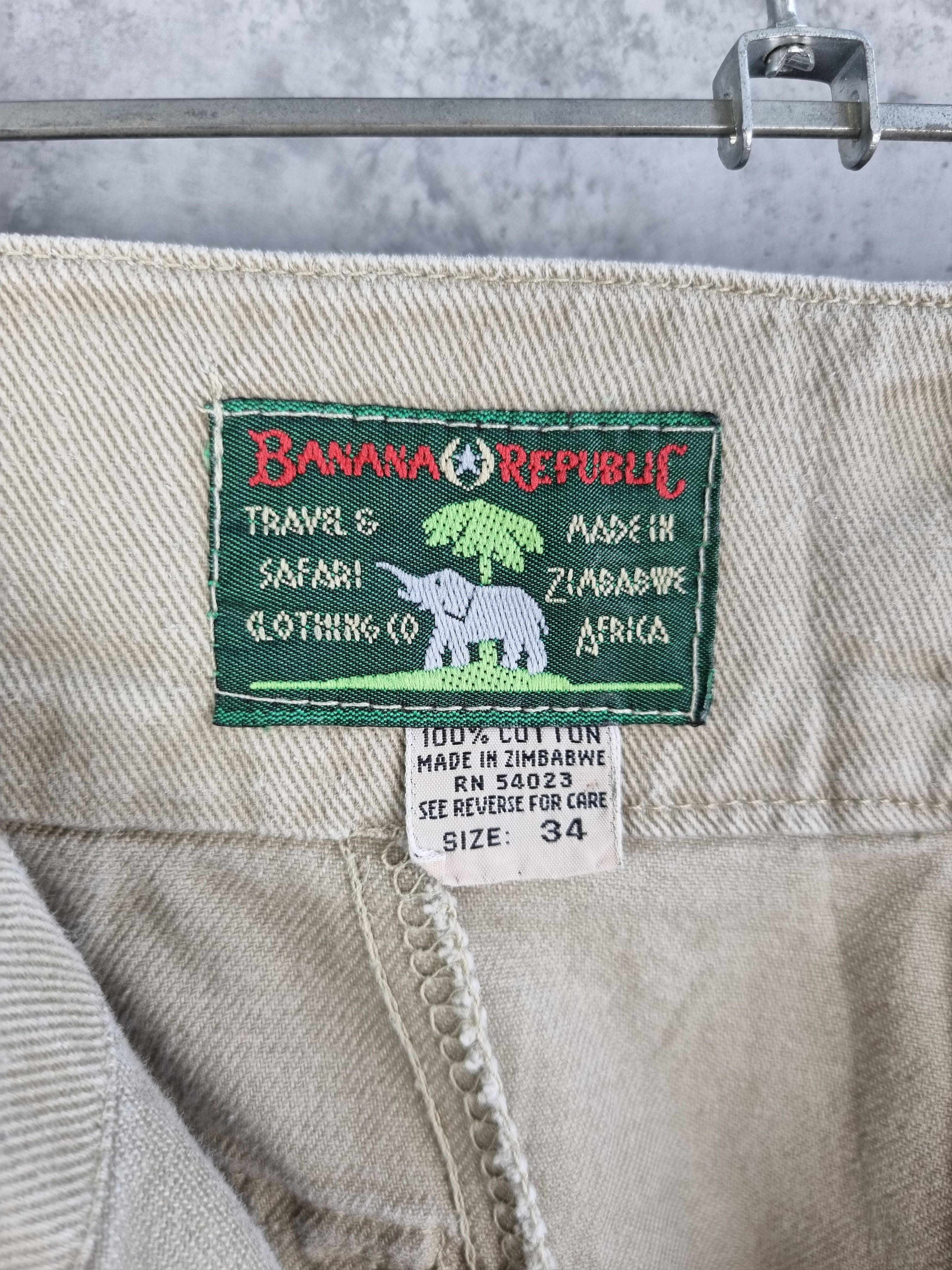 Banana Republic × Vintage Very rare 80s Banana Republic Savana Safari Shorts Size US 32 / EU 48 - 4 Thumbnail