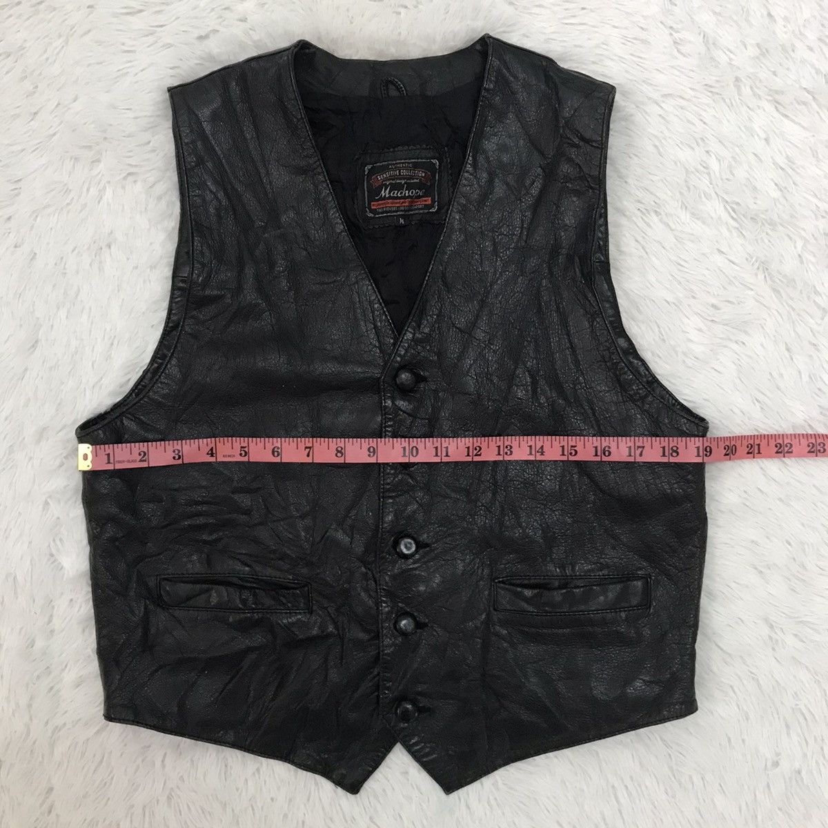 Leather Machope Vest Size US M / EU 48-50 / 2 - 16 Thumbnail
