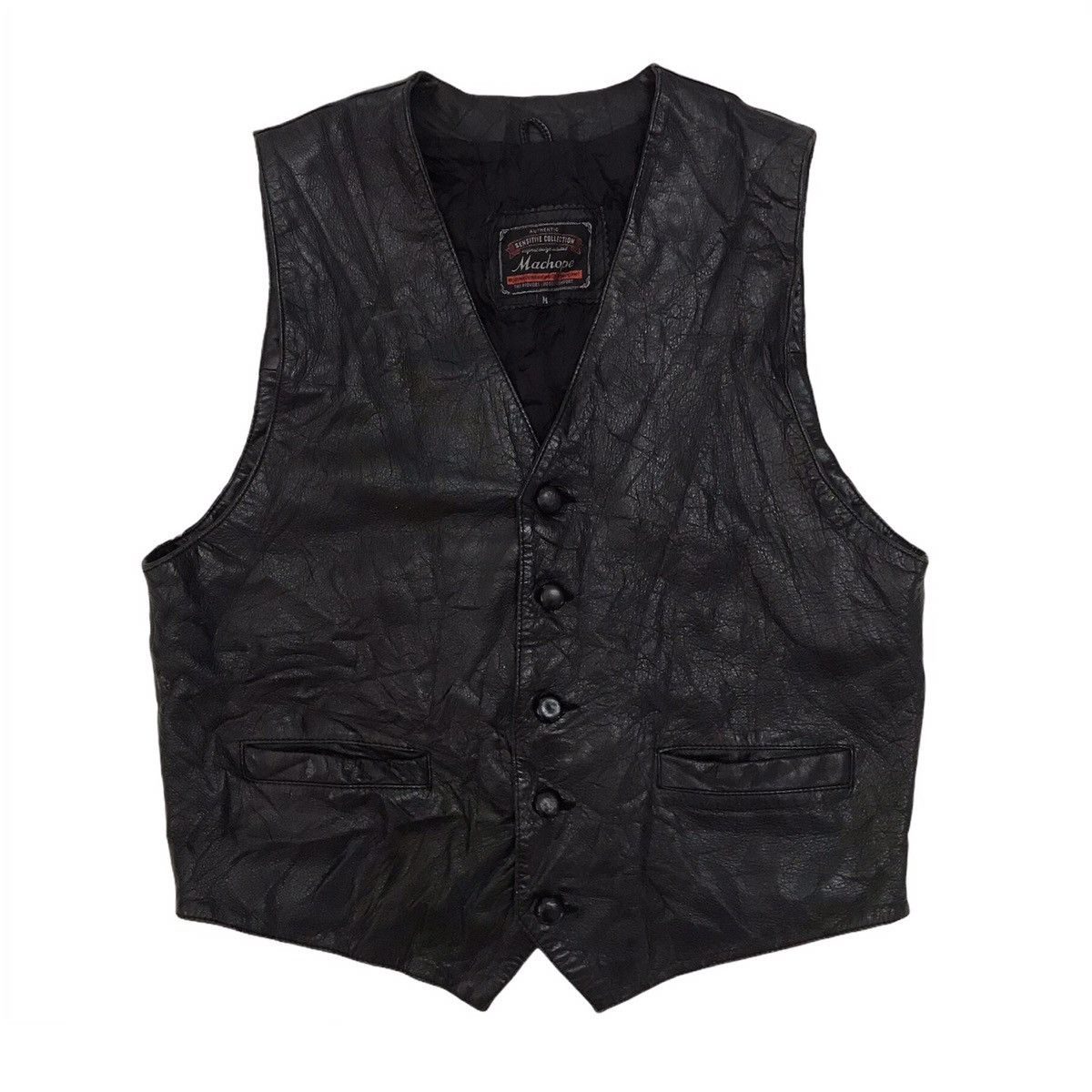 Leather Machope Vest Size US M / EU 48-50 / 2 - 1 Thumbnail