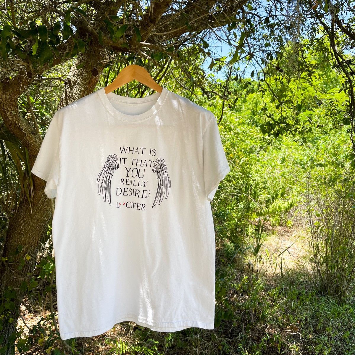Vintage Vintage Lucifer Desire Wings Tee Size US L / EU 52-54 / 3 - 3 Thumbnail