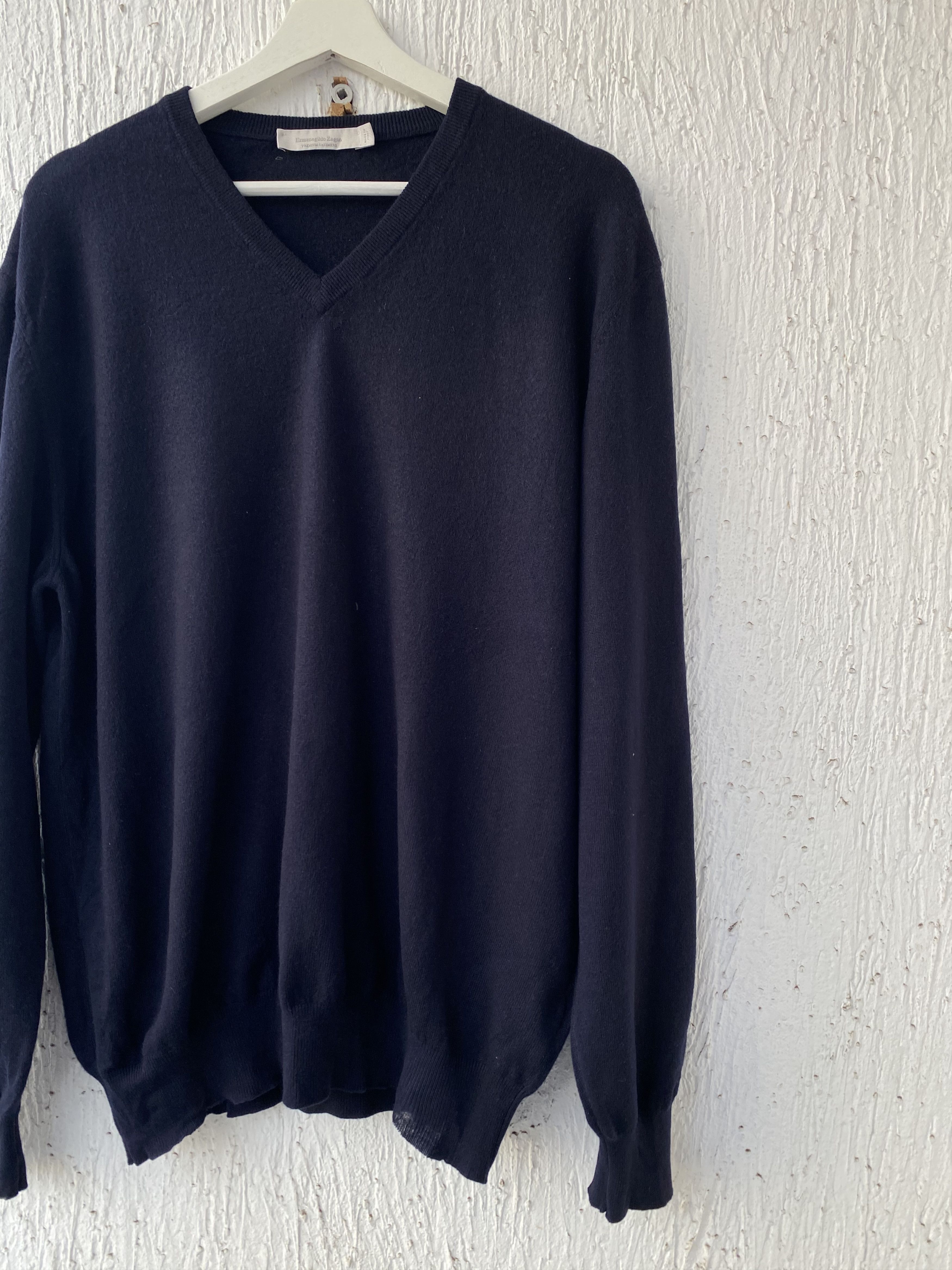 Ermenegildo Zegna cashmere v-neck sweater Size US XL / EU 56 / 4 - 2 Thumbnail