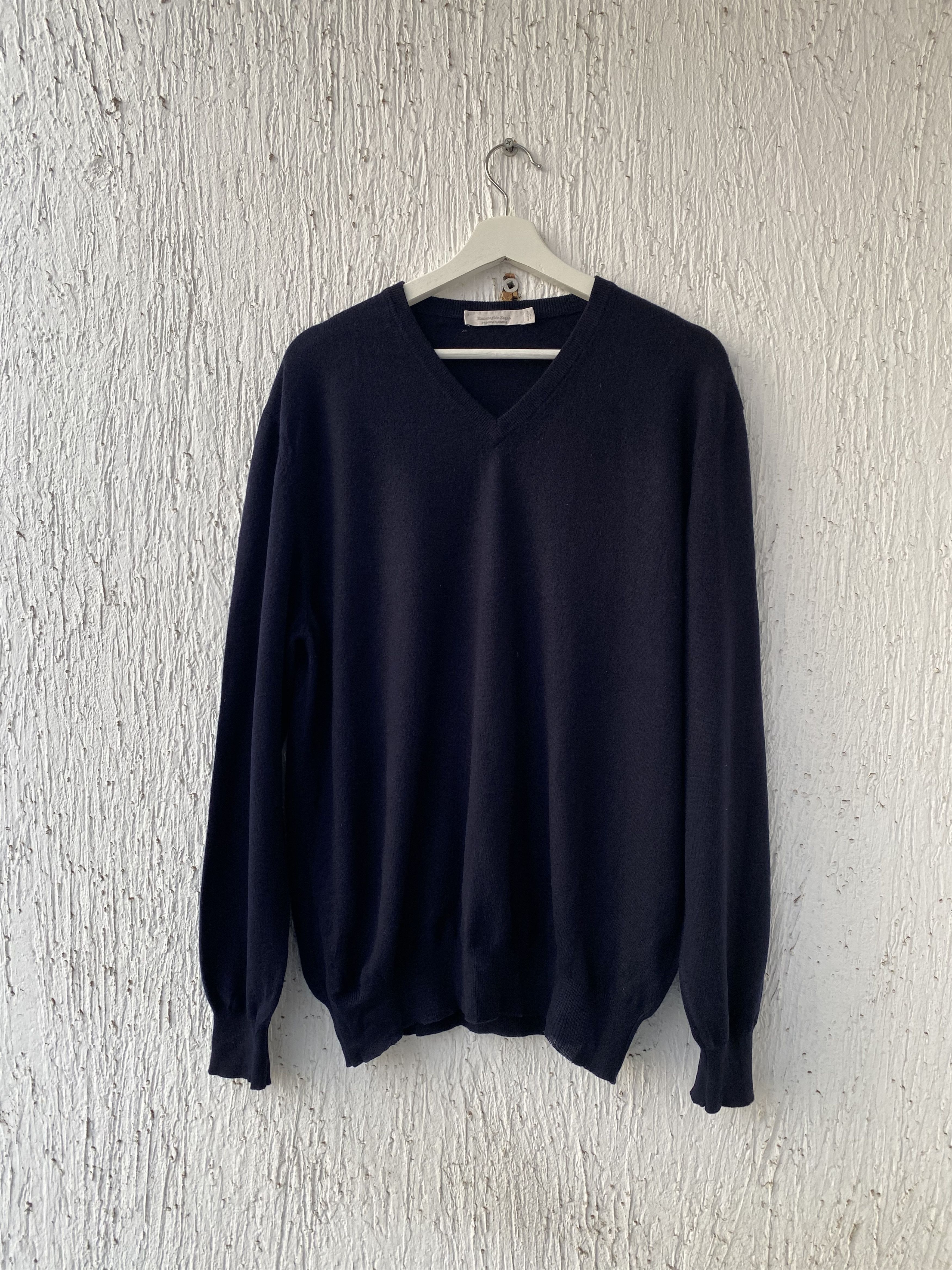Ermenegildo Zegna cashmere v-neck sweater Size US XL / EU 56 / 4 - 1 Thumbnail