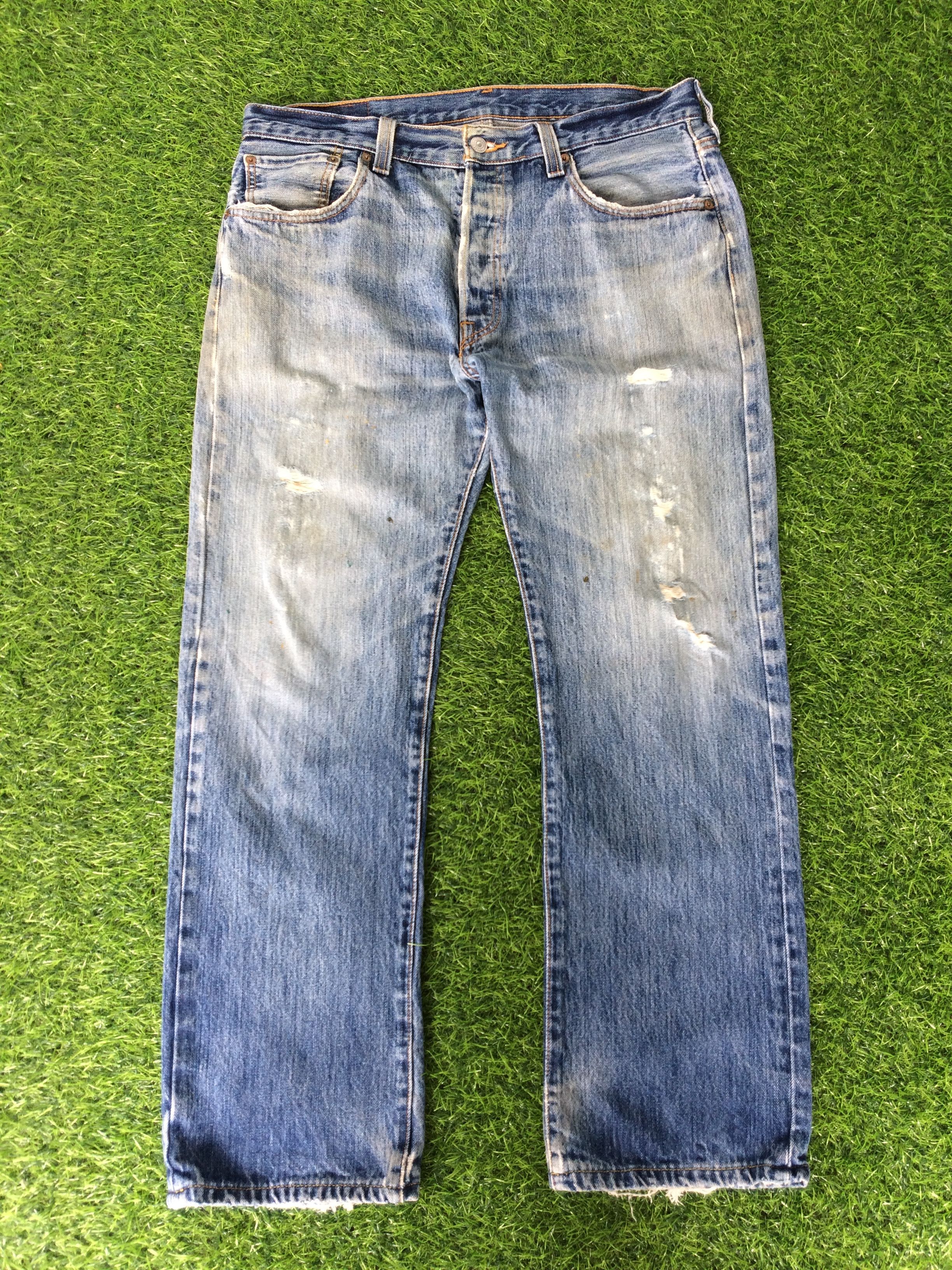 Levi's × Vintage Levis 501 Dirty Jeans #B-080 Size US 34 / EU 50 - 1 Thumbnail