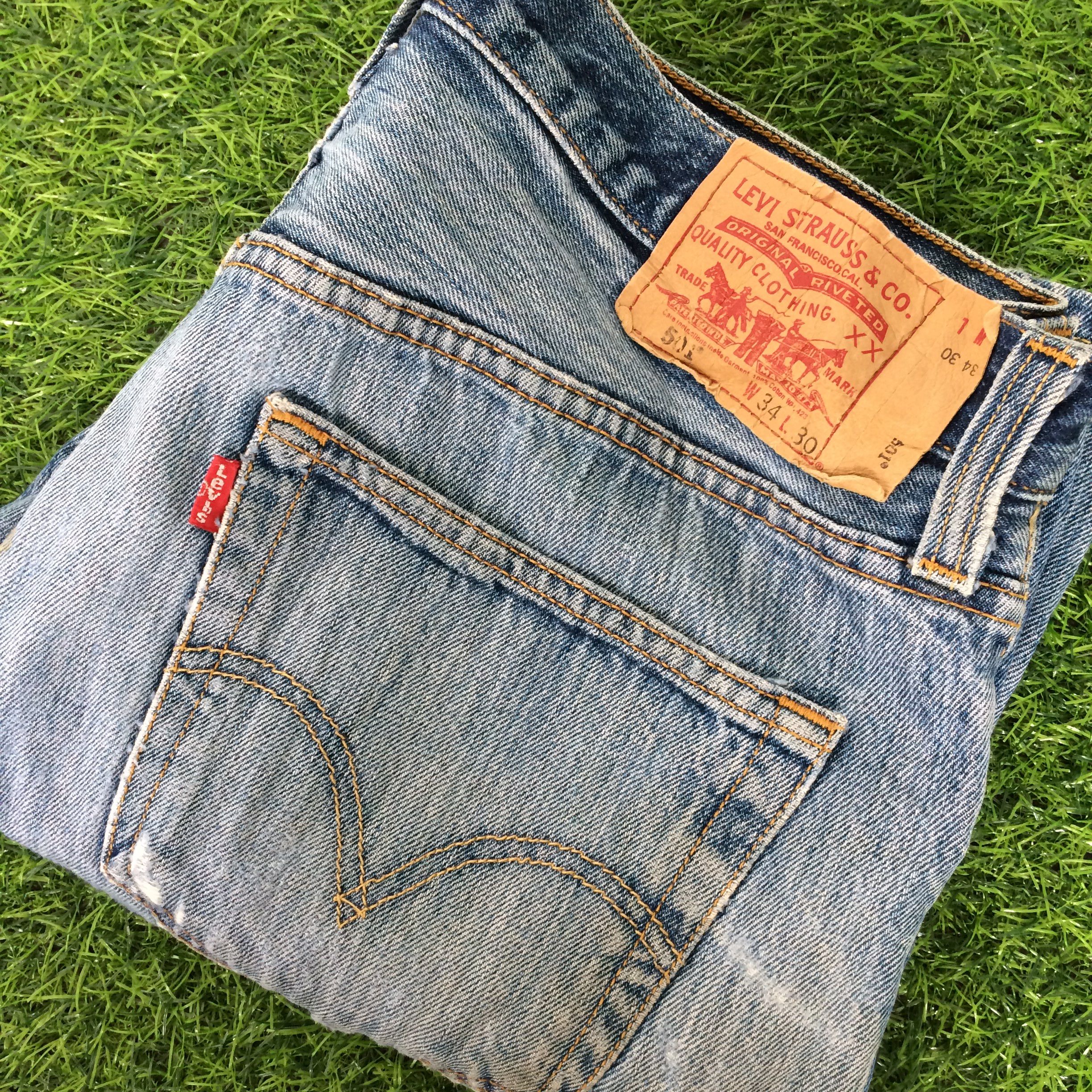 Levi's × Vintage Levis 501 Dirty Jeans #B-080 Size US 34 / EU 50 - 7 Thumbnail