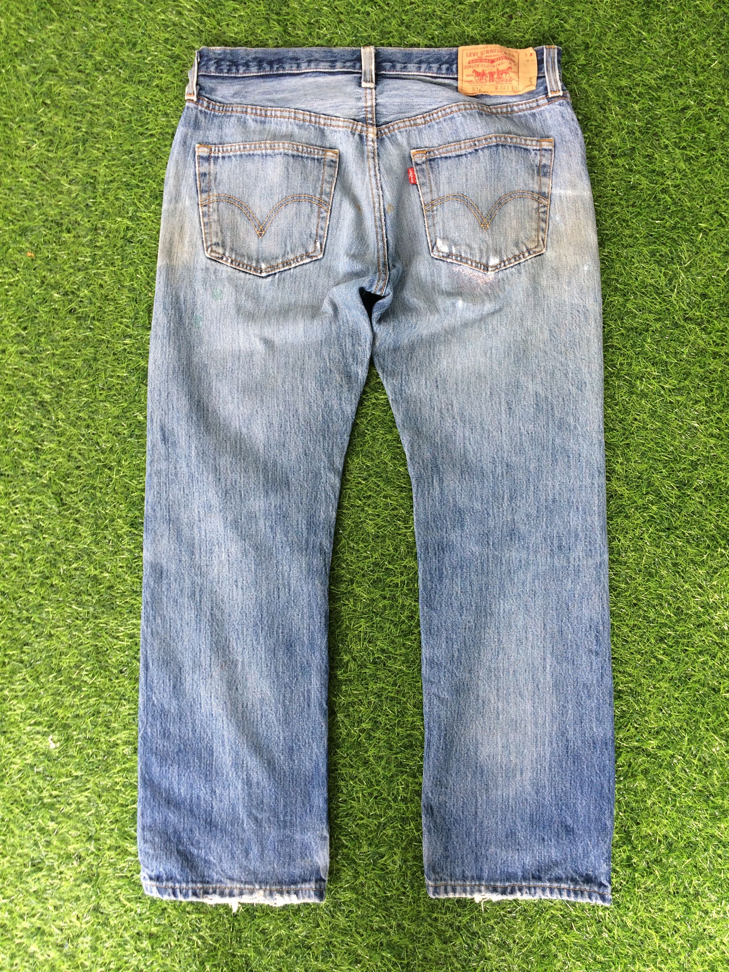 Levi's × Vintage Levis 501 Dirty Jeans #B-080 Size US 34 / EU 50 - 2 Thumbnail