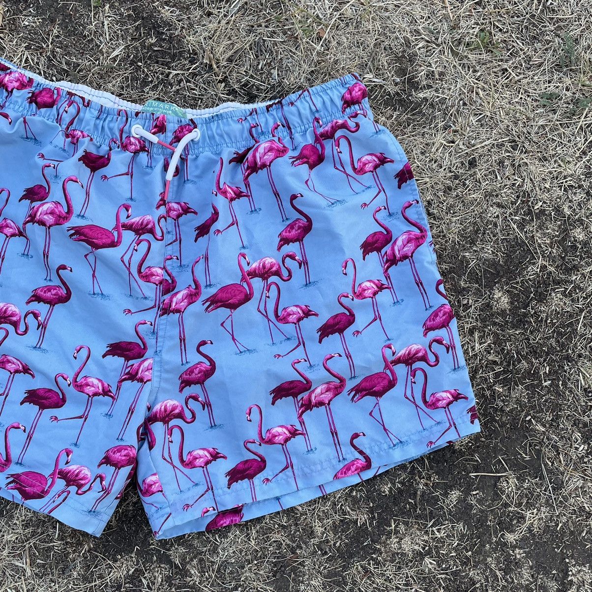 Vintage Vintage 90s Flamingo All Over Print Shorts Streetwear 32 Size US 32 / EU 48 - 2 Thumbnail