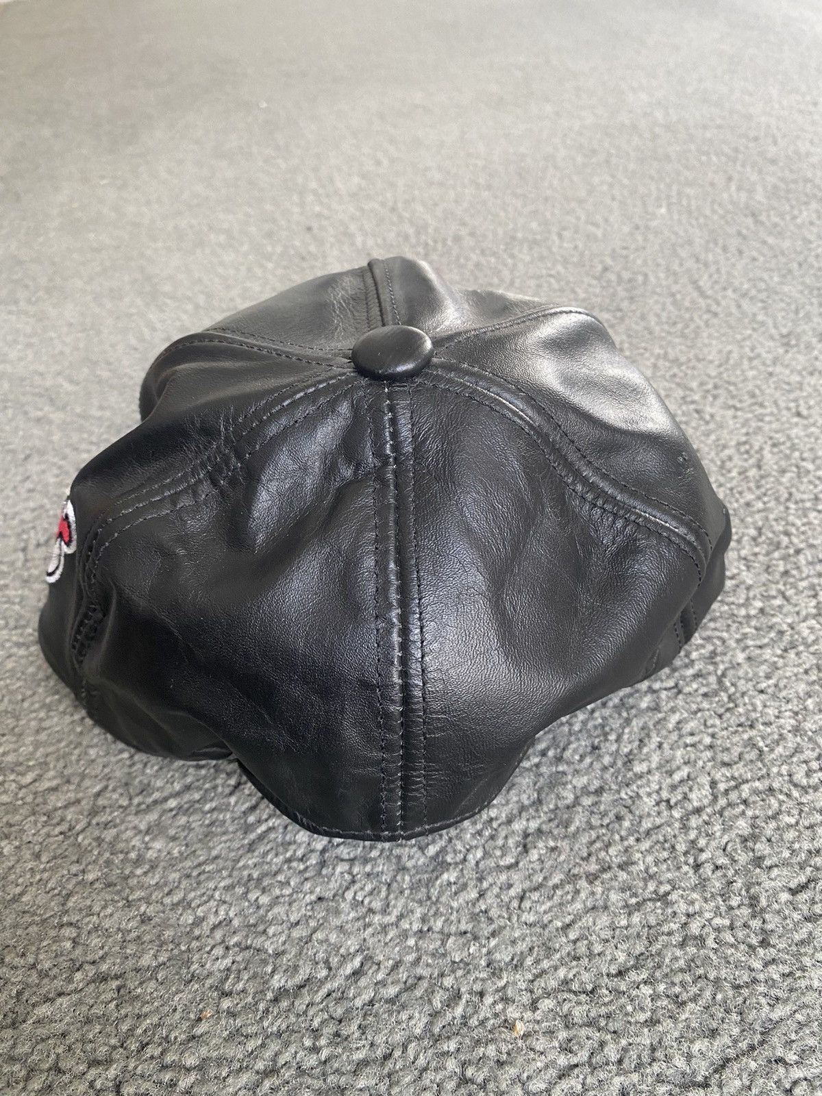 NHL × Vintage Vintage Rare NHL New Jersey Devils Leather SnapBack Hat Size ONE SIZE - 6 Thumbnail