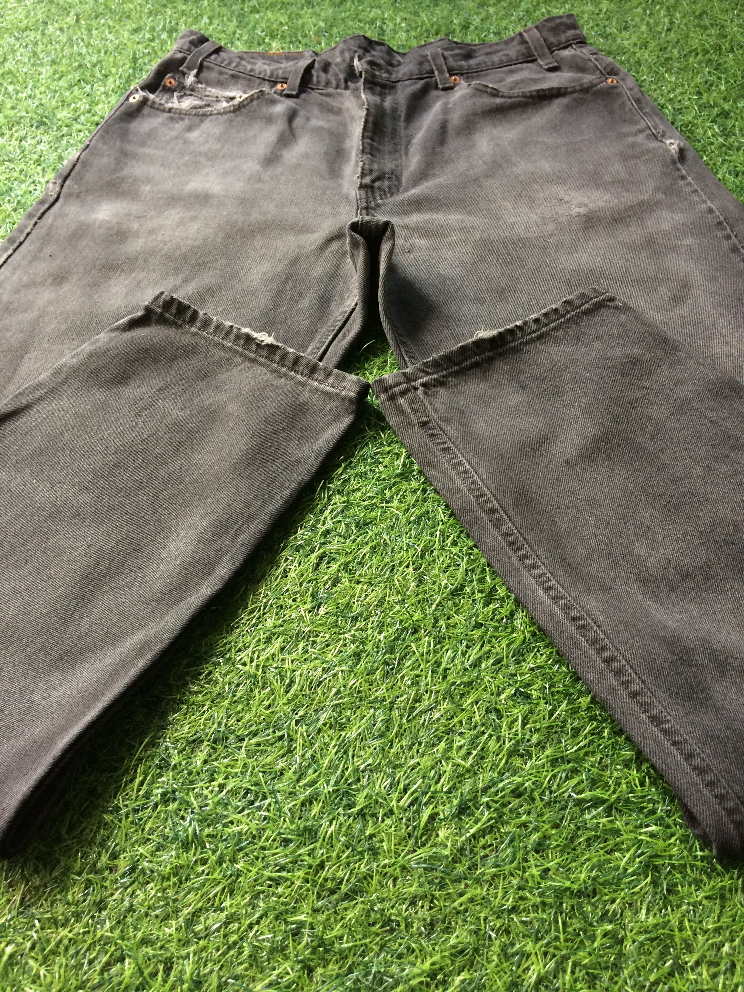 Levi's × Vintage Levis 550 Faded Black Wash Jeans #B-691 Size US 34 / EU 50 - 5 Thumbnail
